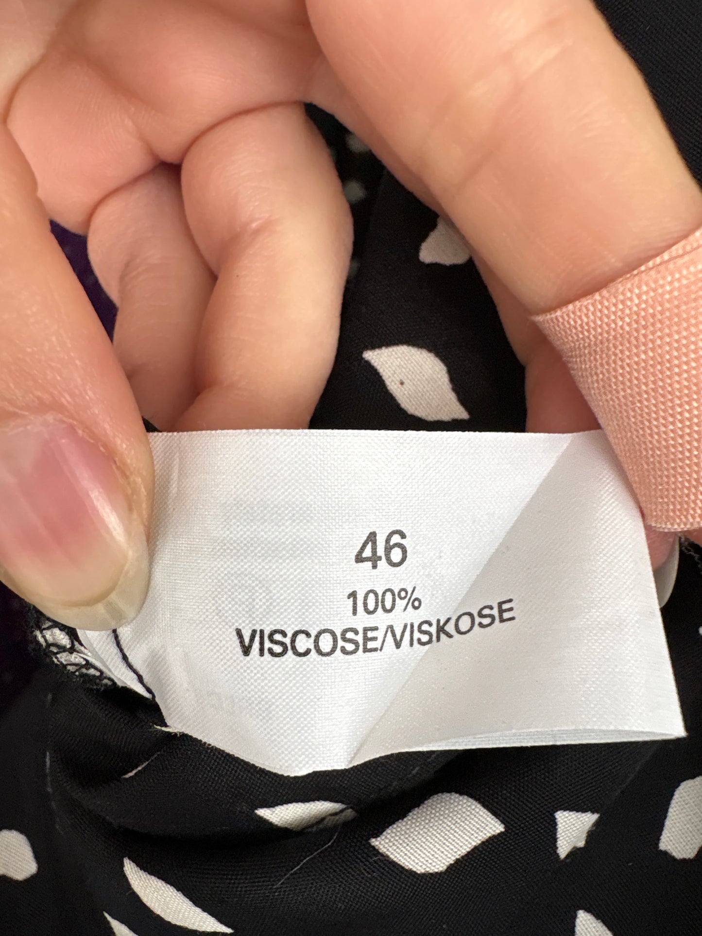 LBD maxi vintage nouă cu etichetă cu talie ultra înaltă elastică și print alb