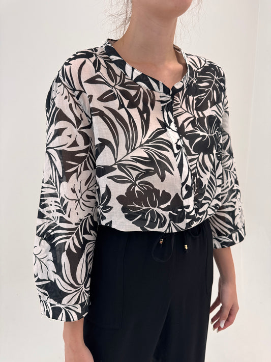 Tunica de brand luxury plus size Elena Miro din cea mai fină panzica de bumbac