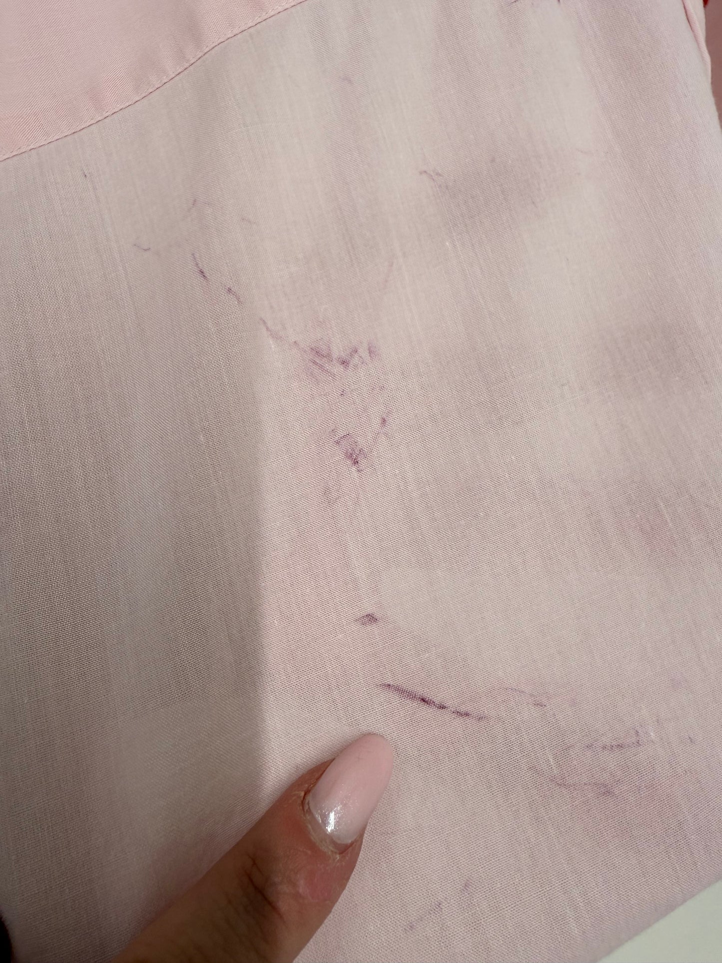 Cămașa Valentino powder pink in croi cropped din cel mai din bumbac