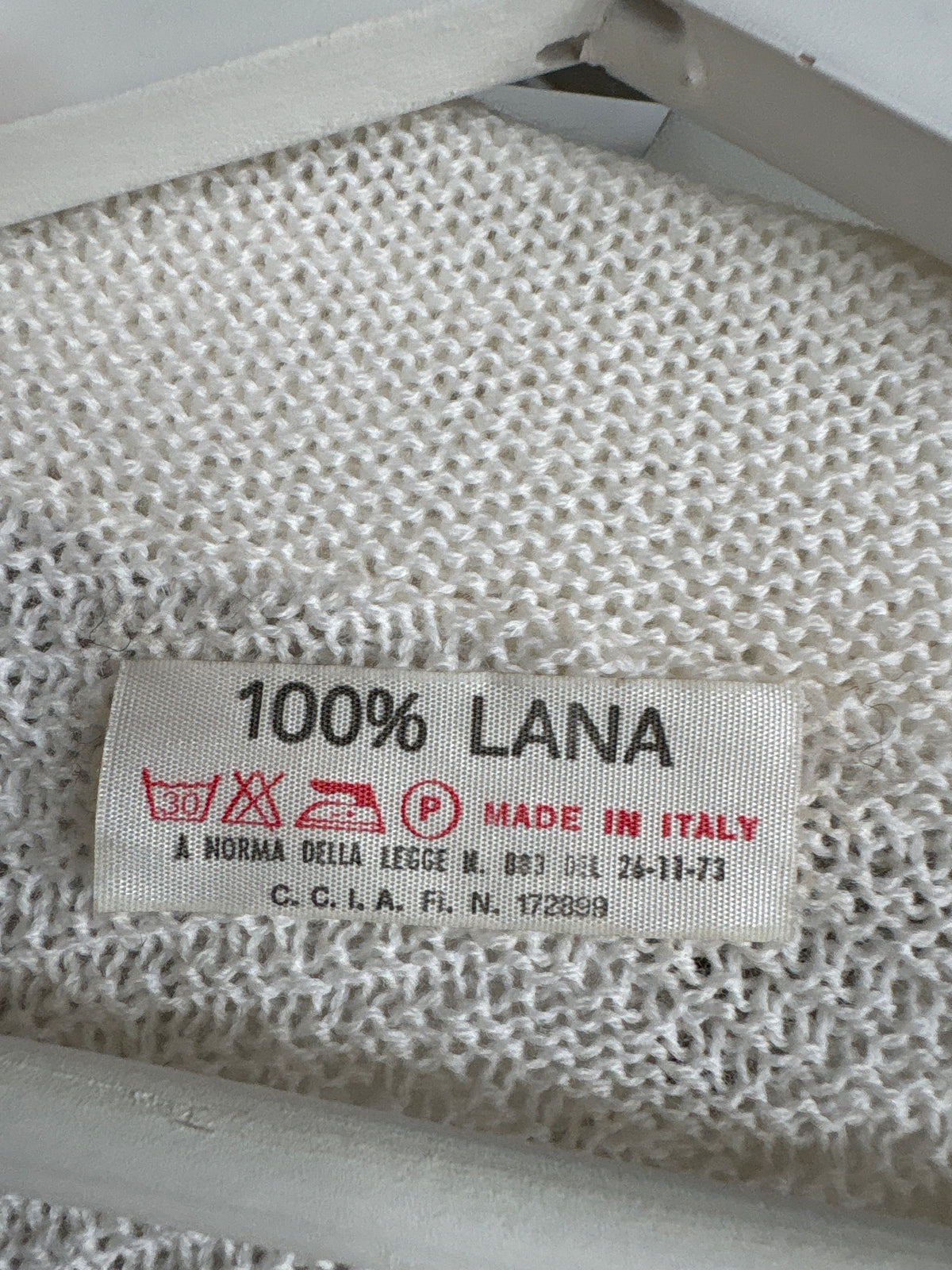 Cardigan vintage italian cu mâneci ample și manșete înalte din lana extrafina