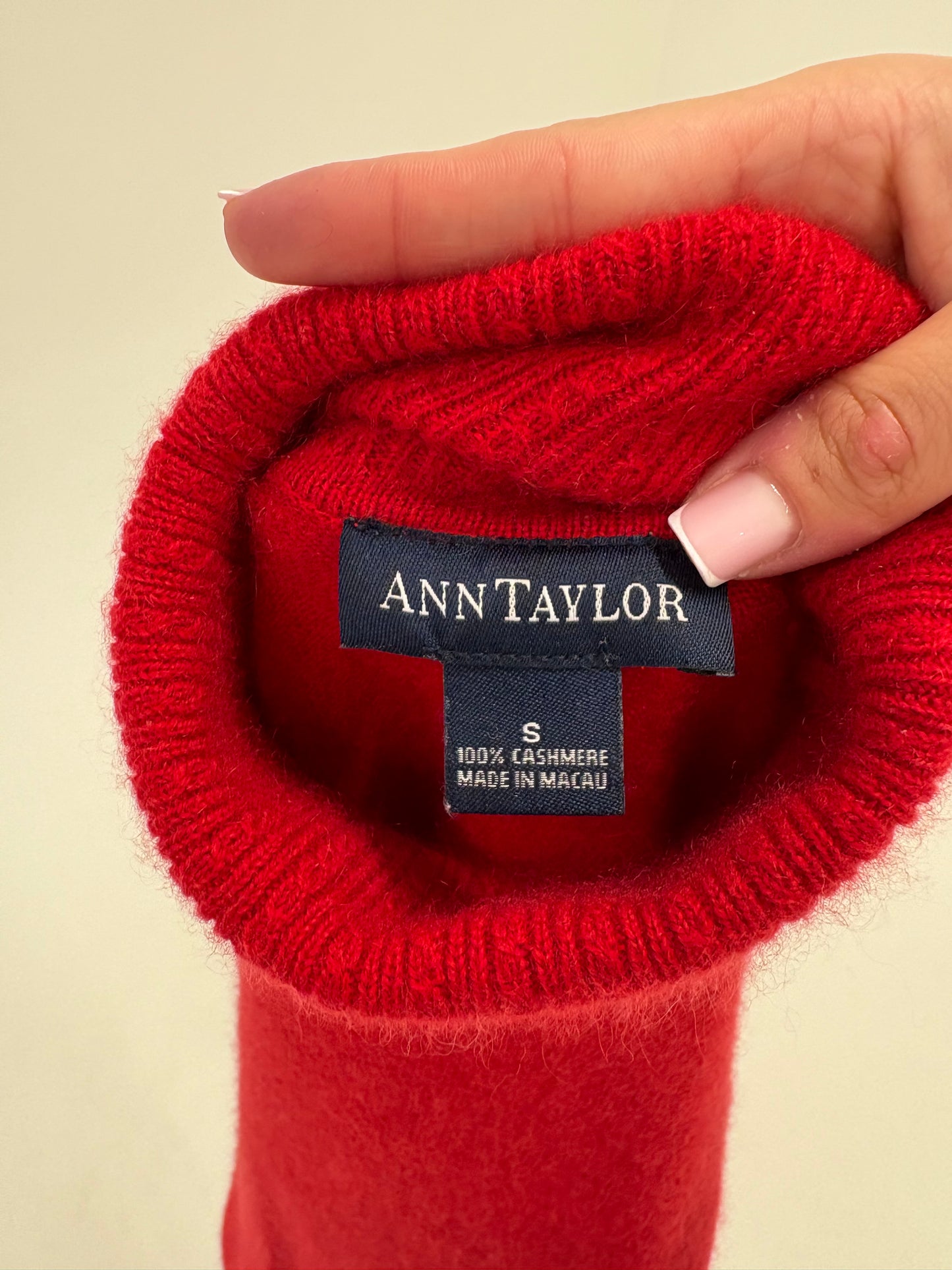 Maleta cherry red din cașmir multiply