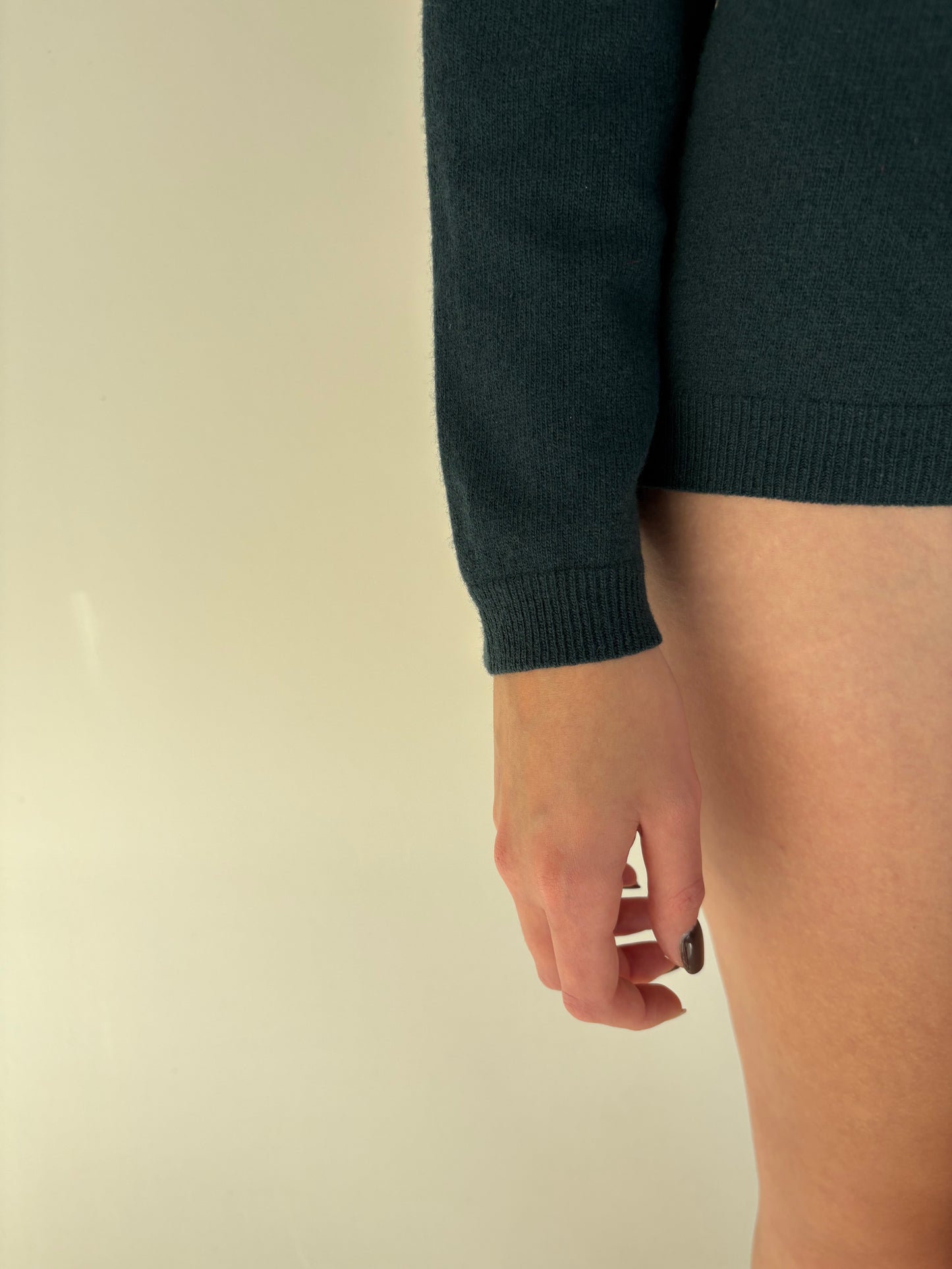 Maleta pune green din lana extrafina de gramaj mare