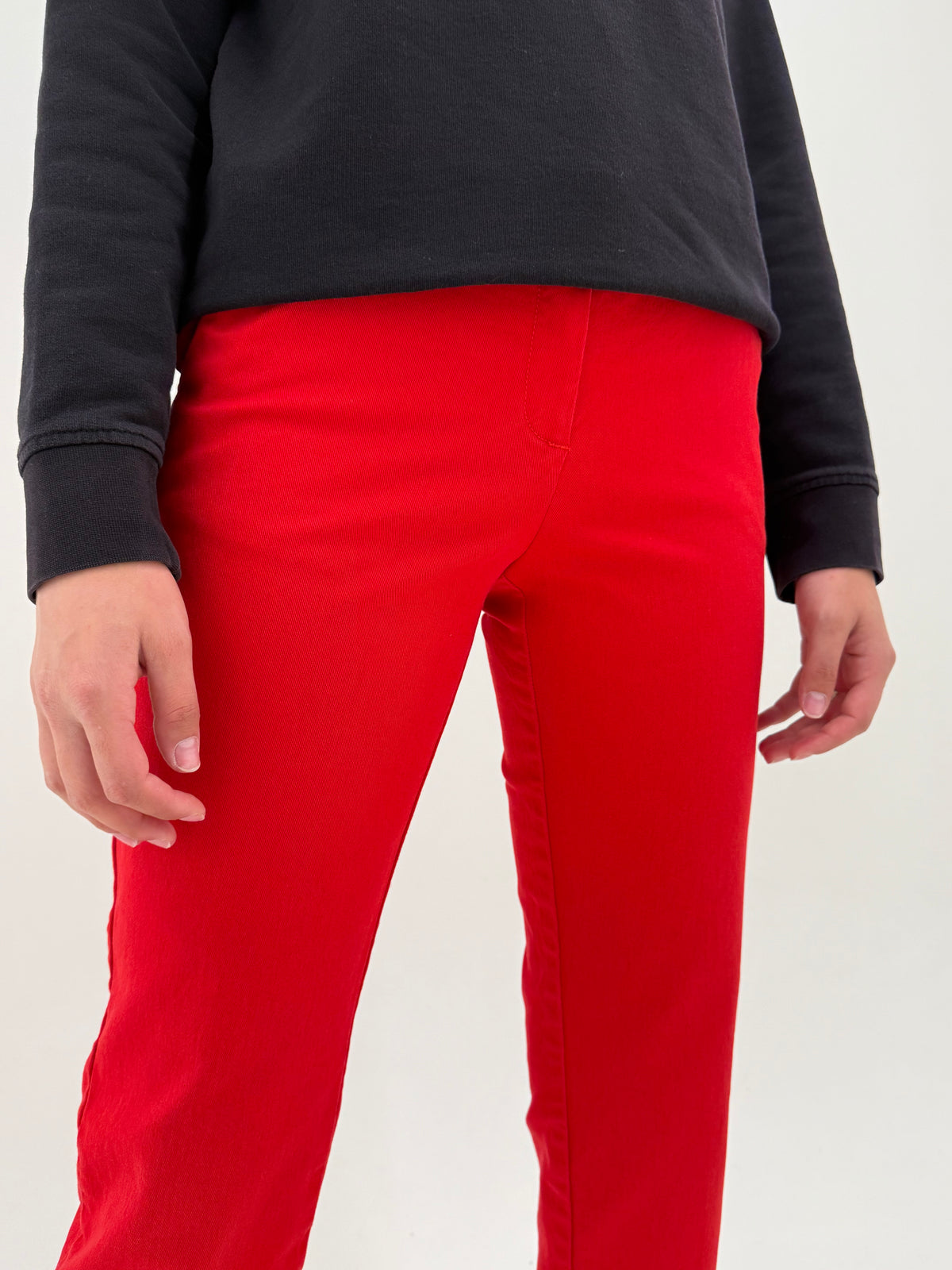Pantaloni Calvin Klein din bumbac gros ultra confort modelatori petite