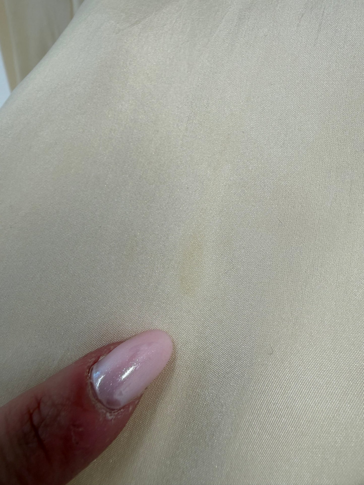 Fustă maxi butter white din mătase naturală cu talie ultra înaltă elastică