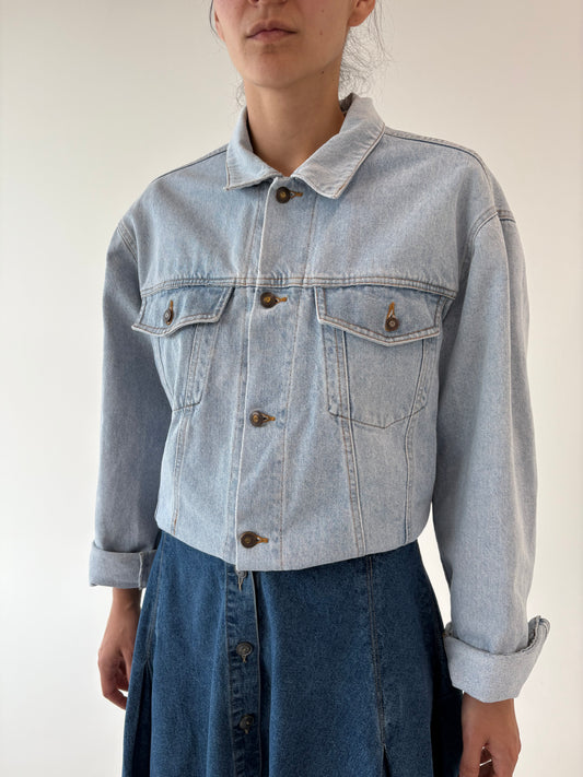Geacă old vintage anii 80 din jeans tall