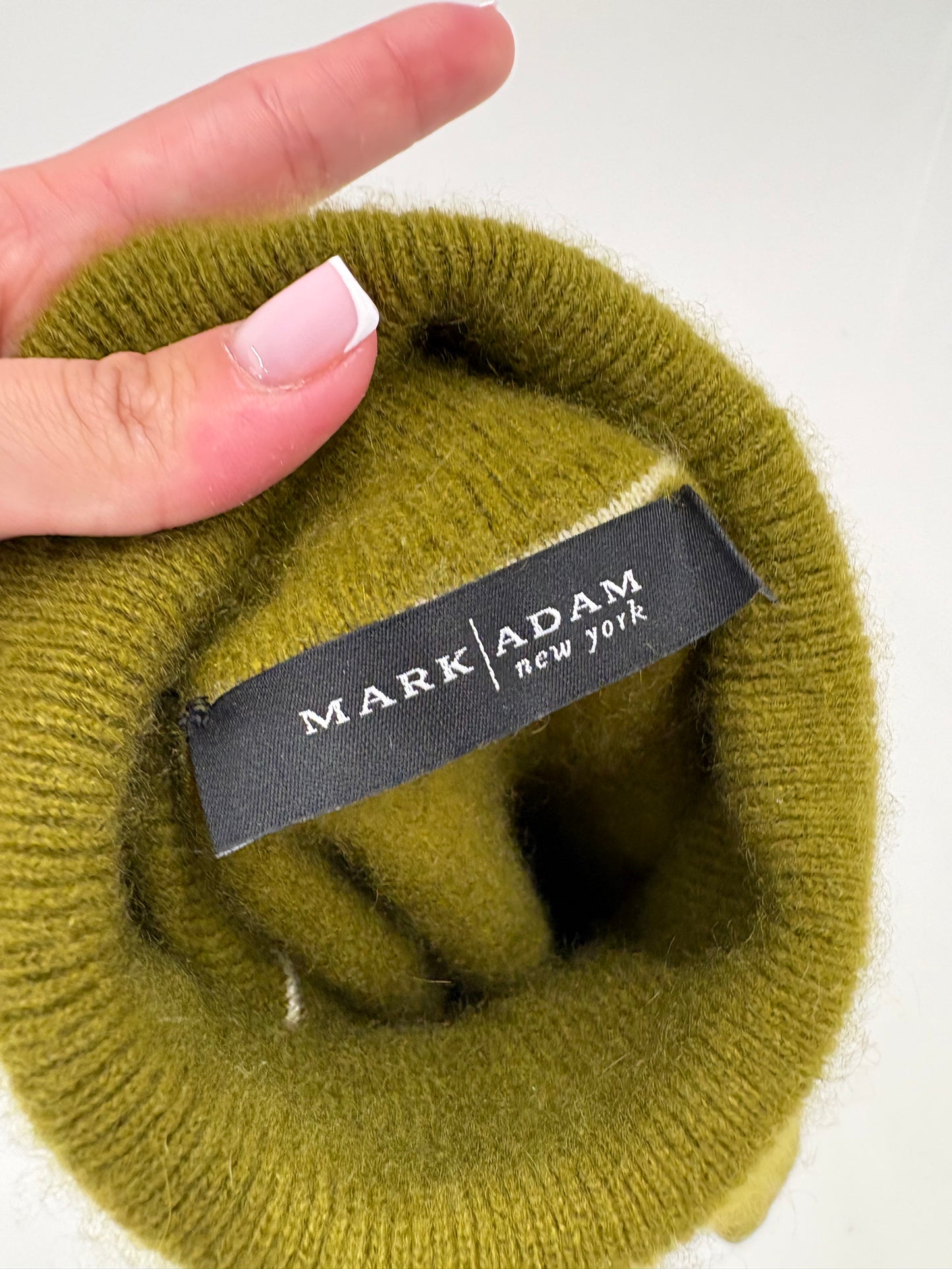 Maleta petite din cașmir multiply seaweed green