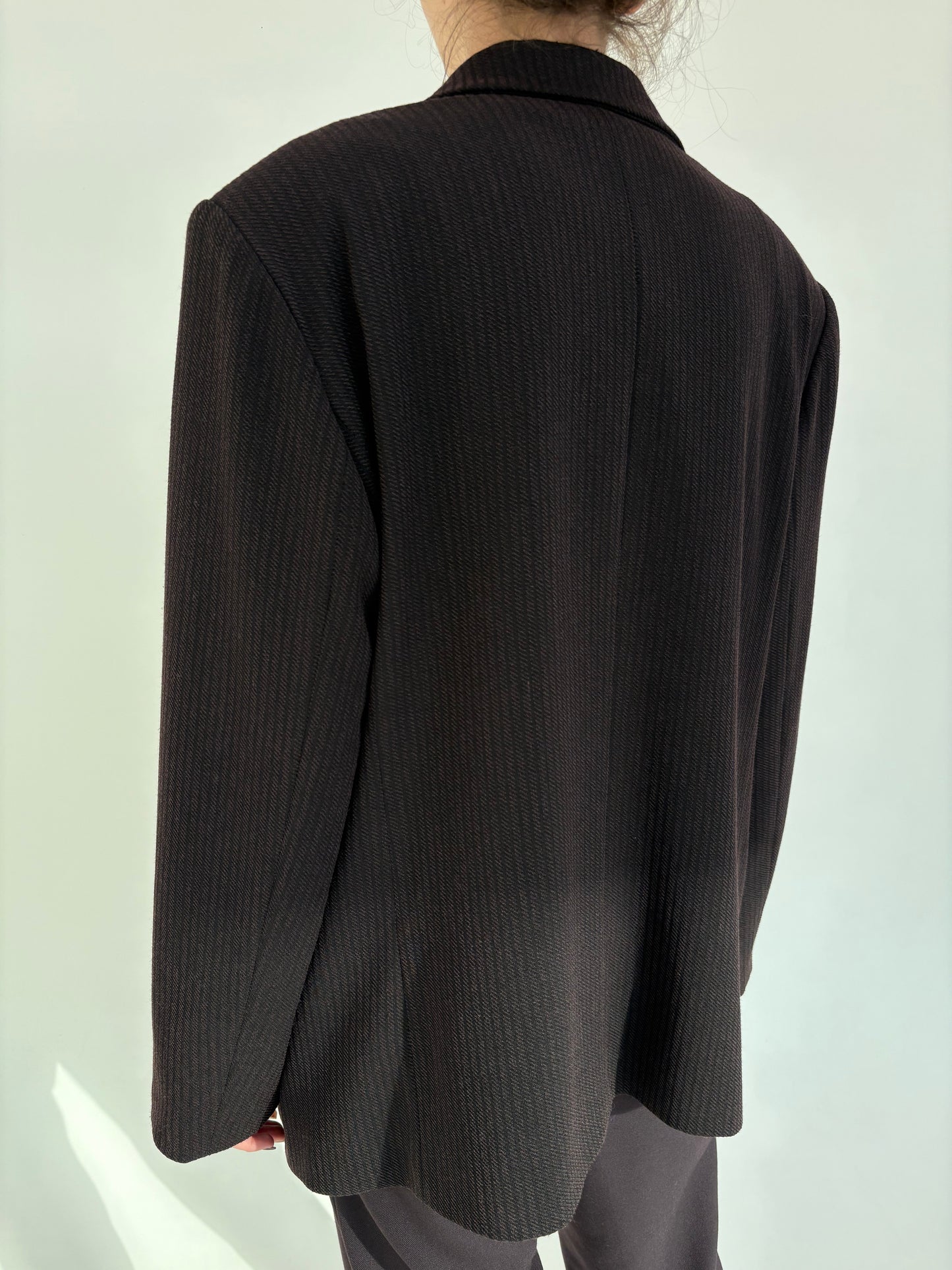 Sacou dark violet de brand luxury plus size Elena Miro din lana extrafina