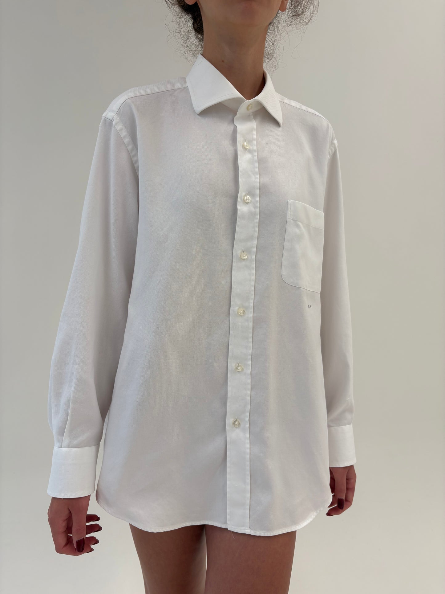 Cămașa premium din poplin de bumbac texturat