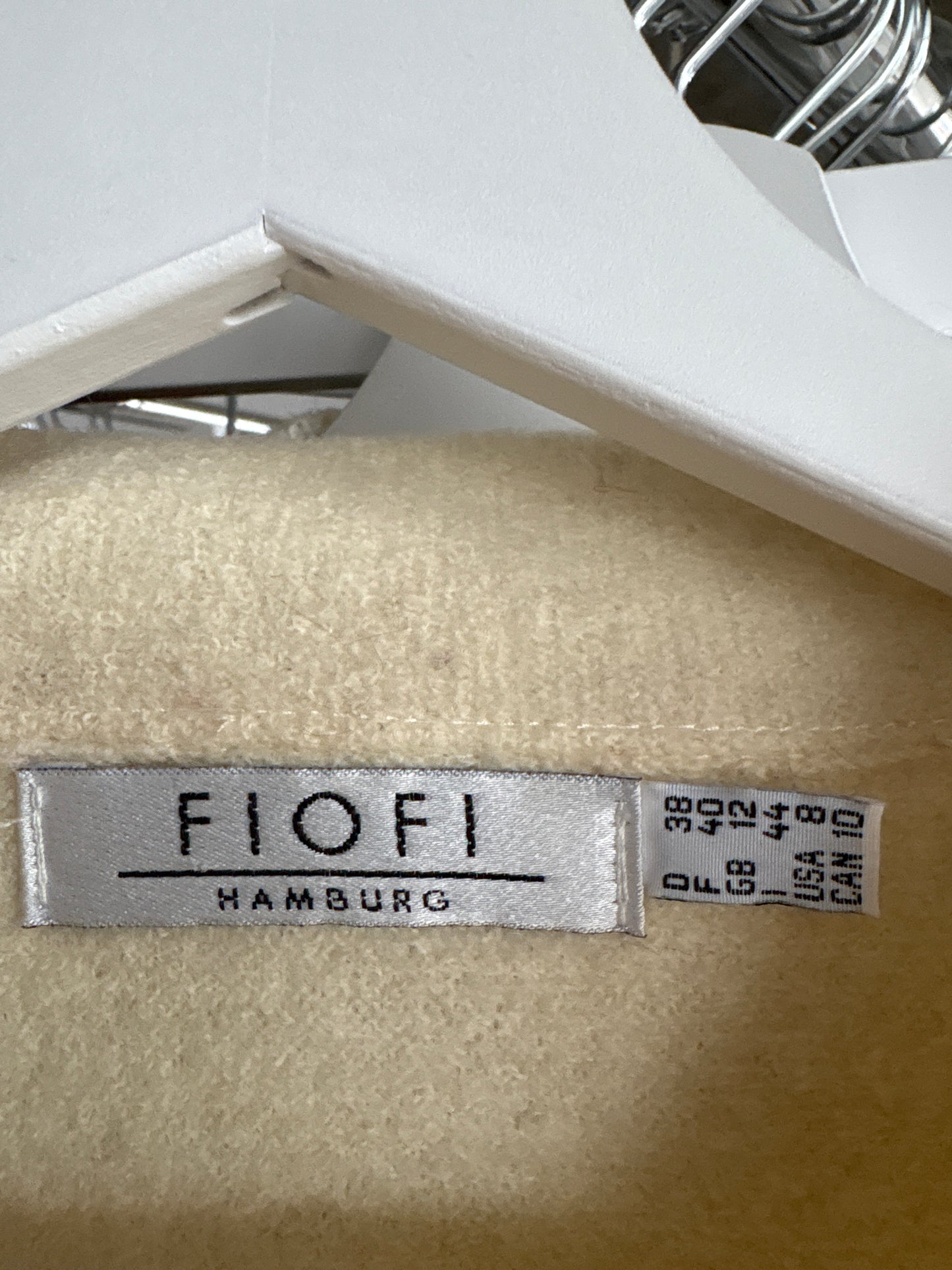 Jacheta conforr butter white din boiled wool