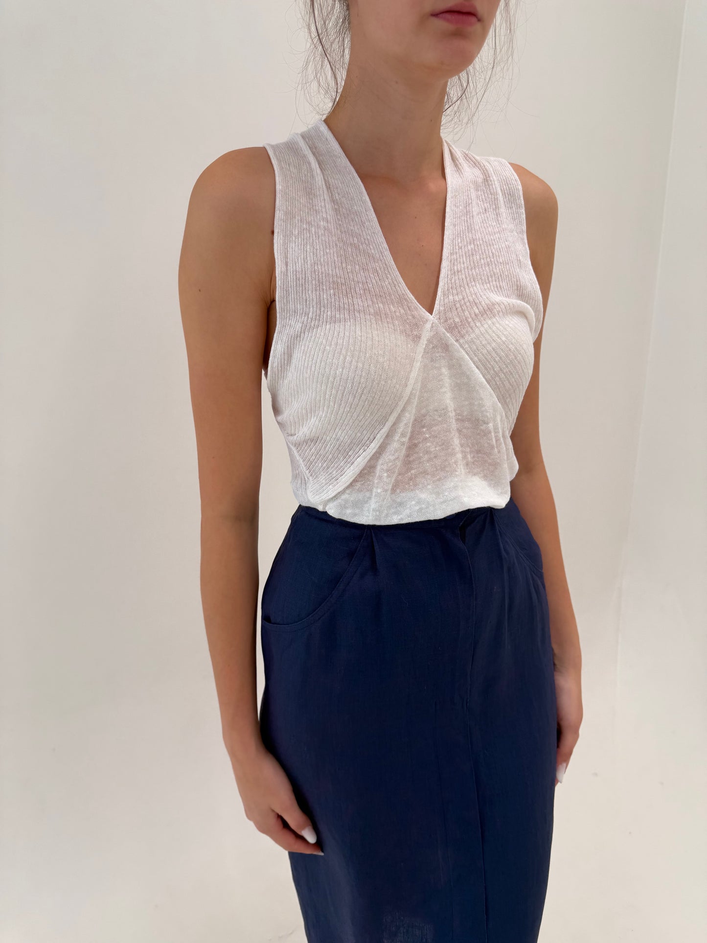 Top excepțional din jerse de in în croi ultra chic
