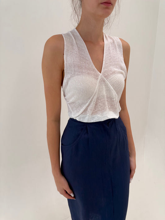 Top excepțional din jerse de in în croi ultra chic