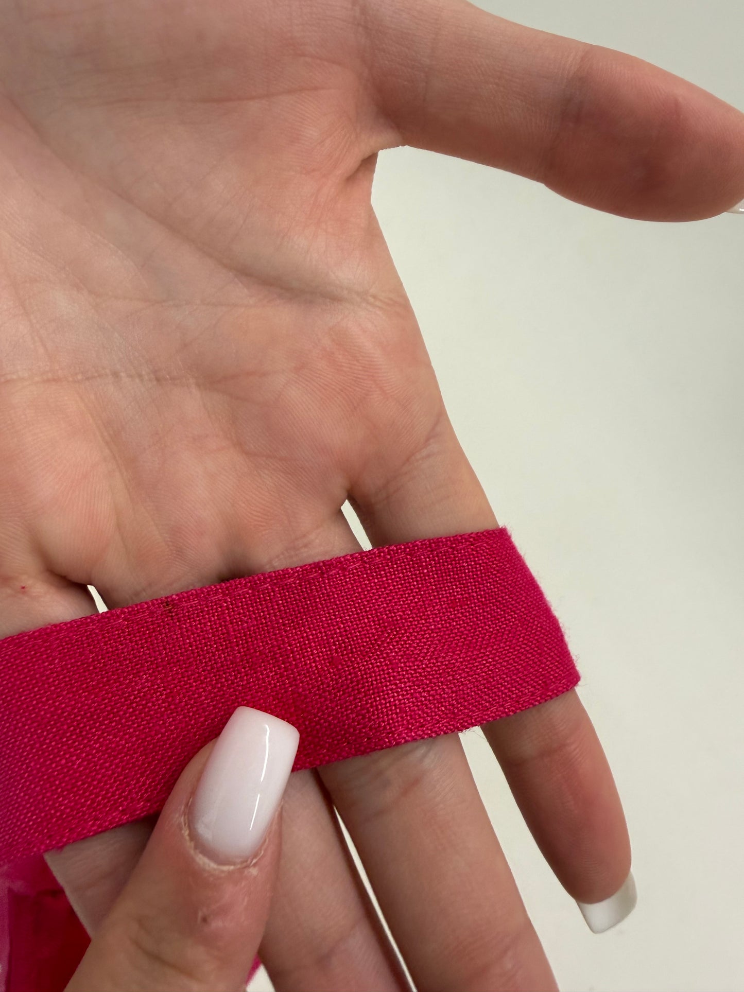 Set vintage fucsia din pânză excepțională de in în croi chic