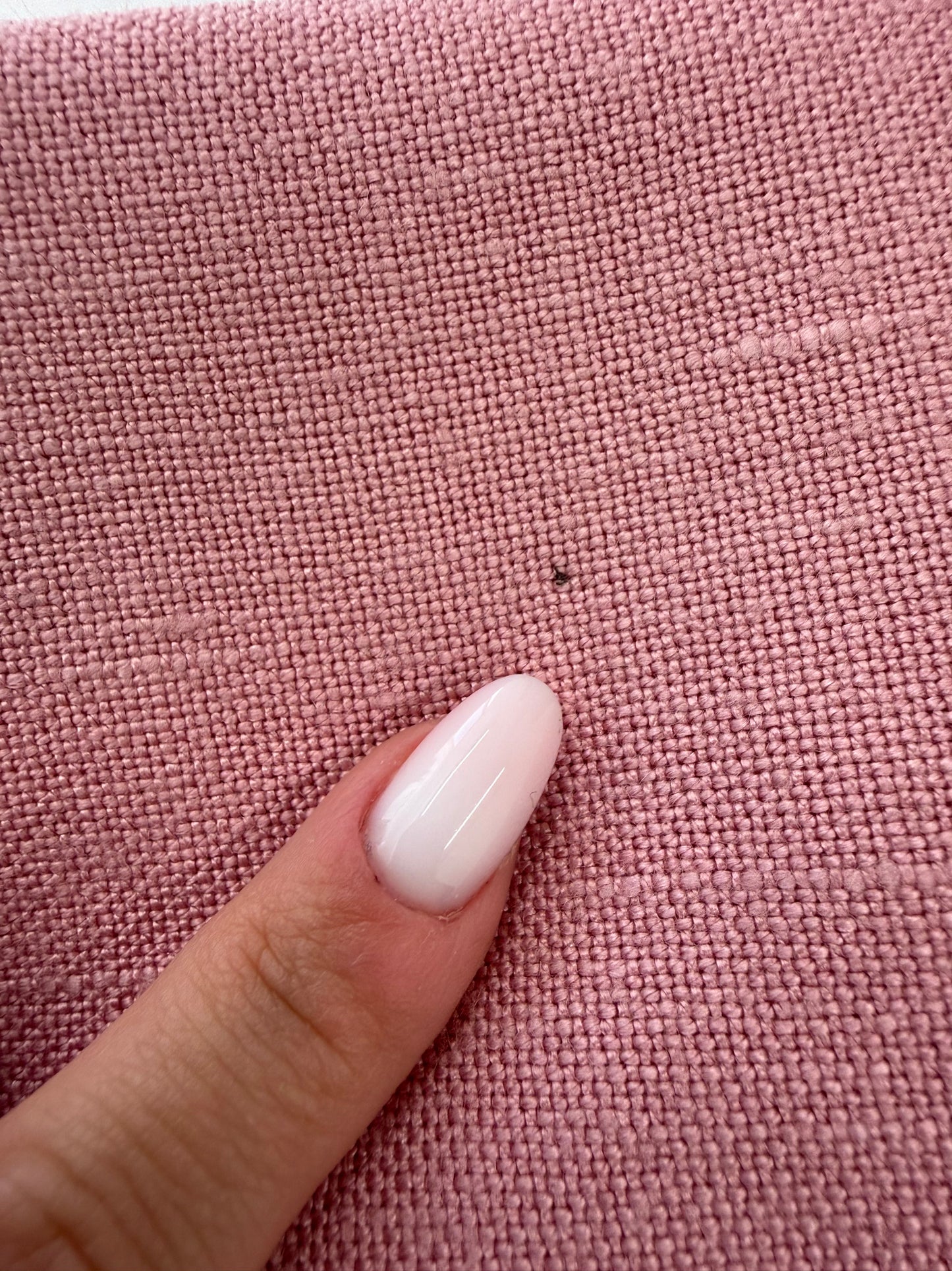 Rochie old vintage din pânză grea de in cu finisaje manuale în croi de ani 60