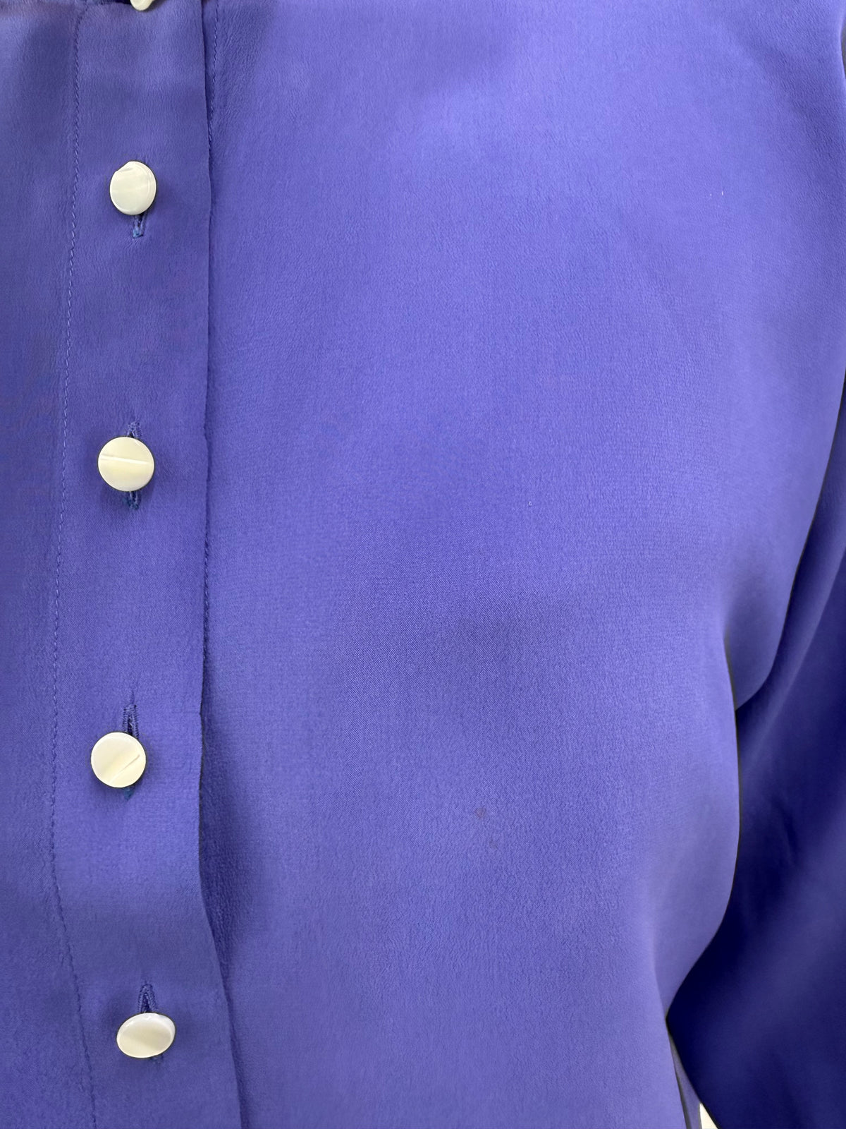 Cămașa de brand luxury Genny din mătase naturală violet