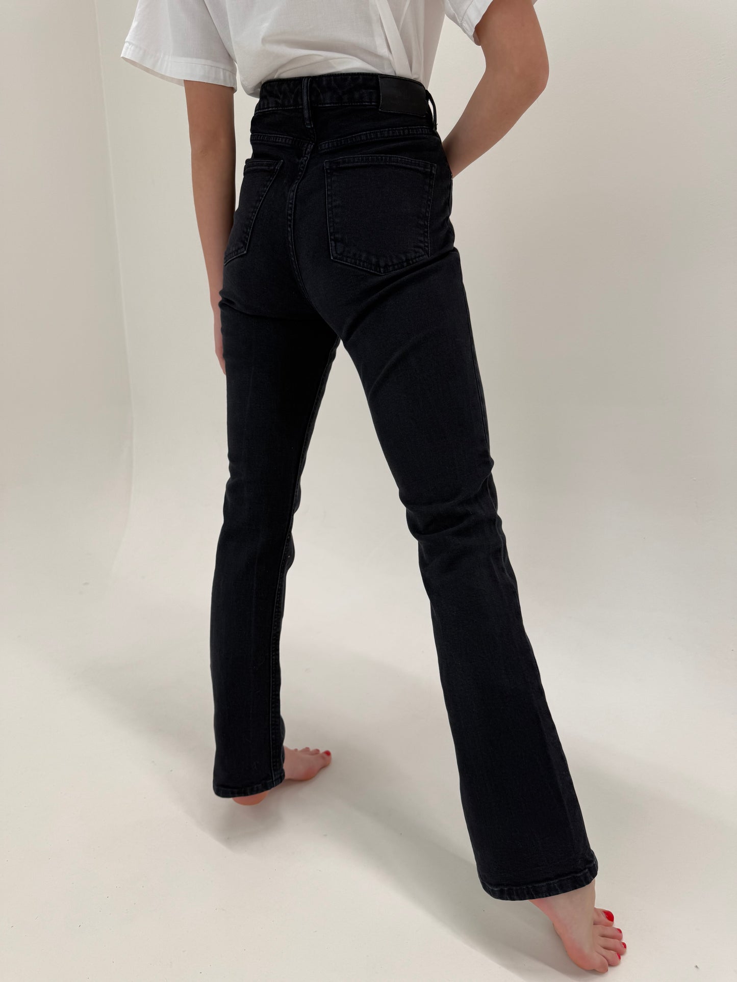 Jeans tall Ralph Lauren evazați modelatori dark wash