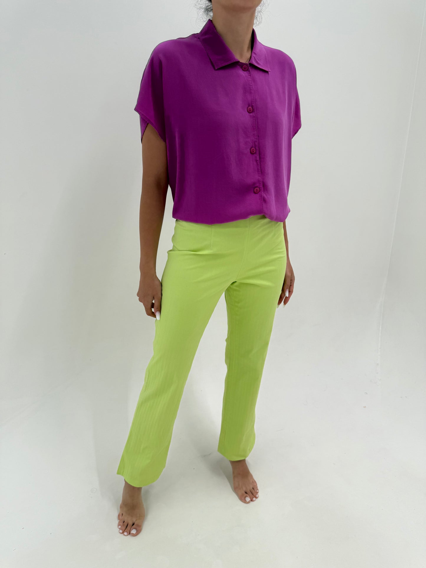 Pantaloni italienești ultra confortdin bumbac modelator