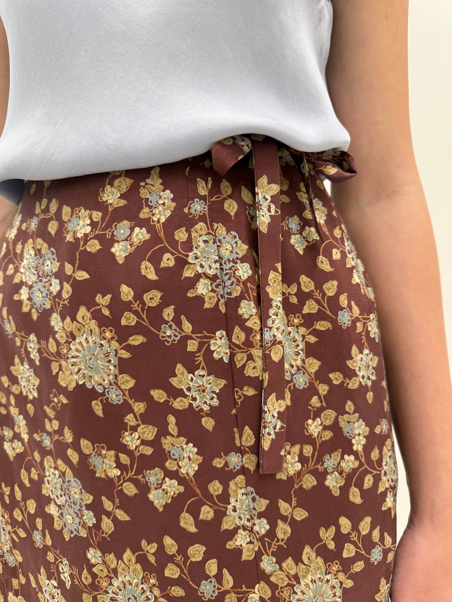Fustă din mătase naturală gama Max Mara maxi petrecută