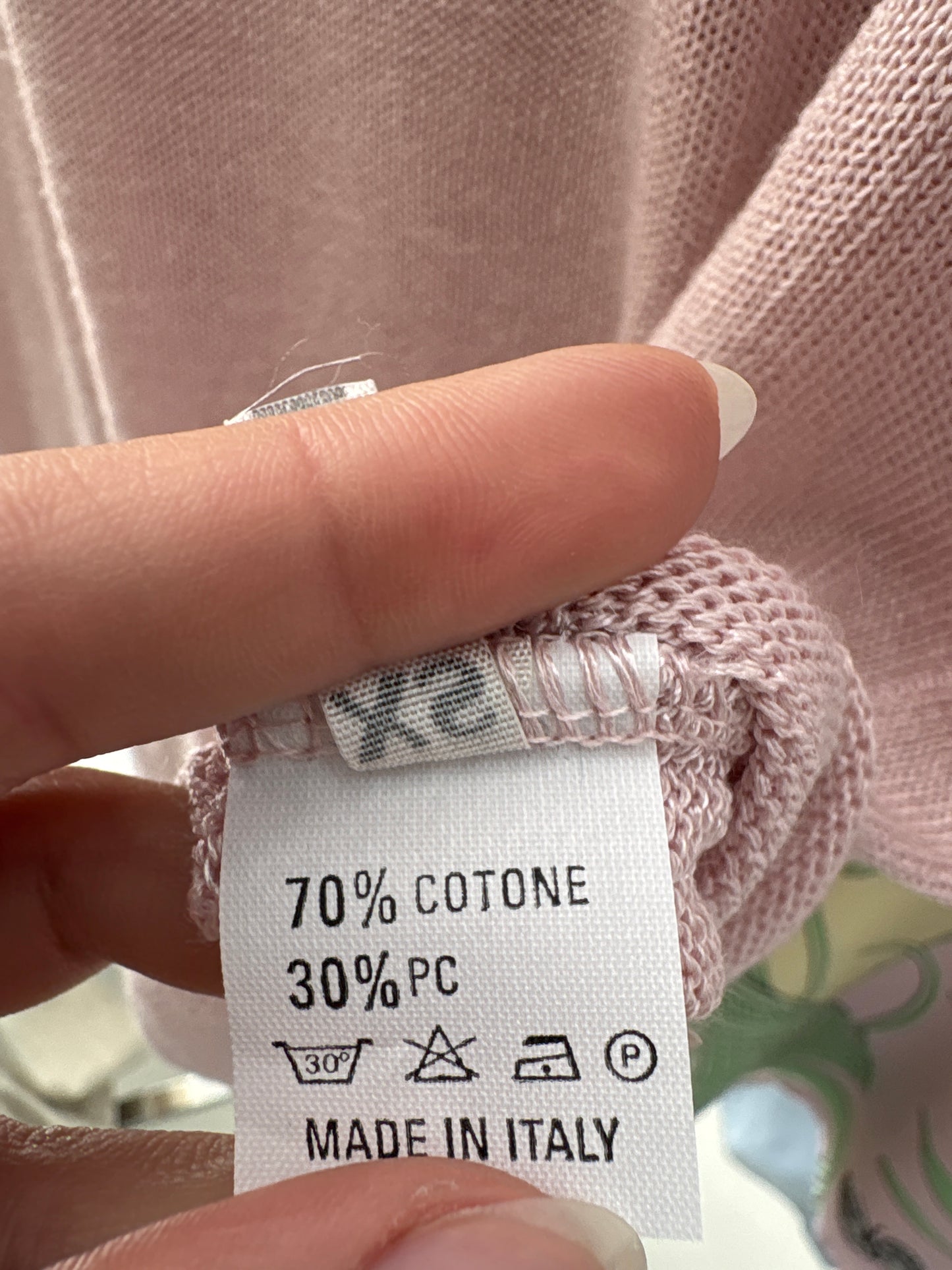 Top dusty pink cu torsade din jerse premiul de bumbac