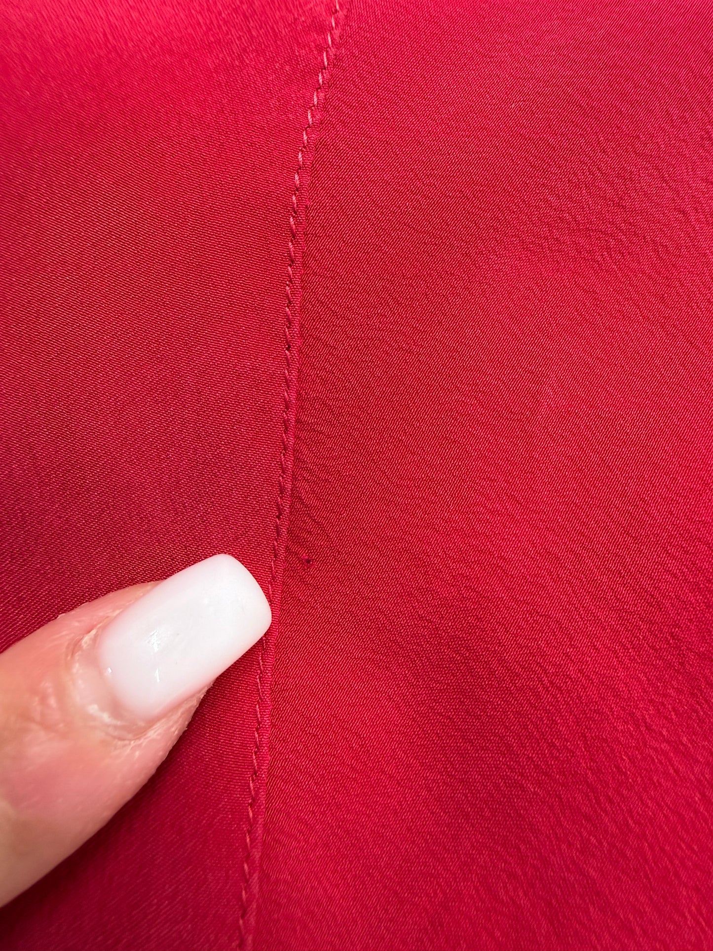 Top de brand ultra luxury Genny din mătase naturală fucsia