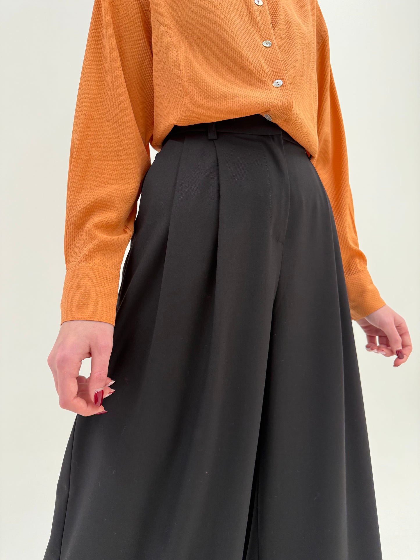 Pantaloni palazzo negri Silvian Heach super amplu