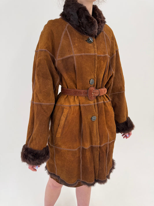 Blană naturală de iepure caramel foarte ușoară și călduroasă