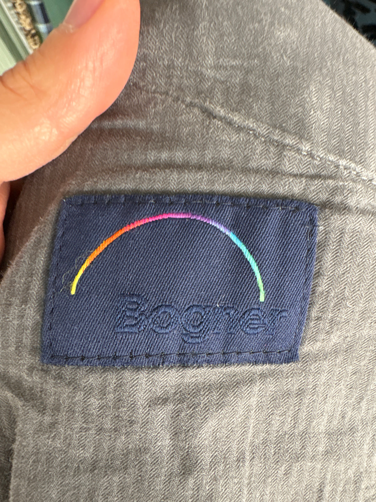 Fustă creion luxury Bogner din Jeans gros cu talie ultra înaltă marcată