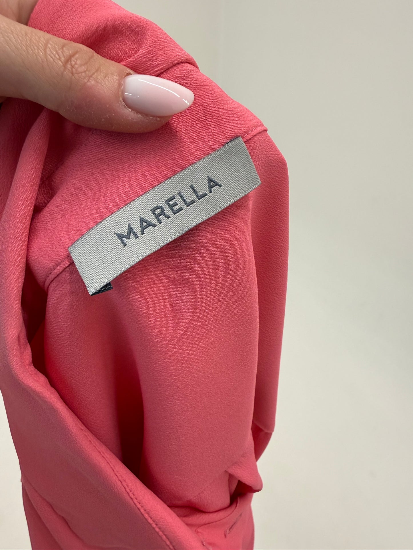 Cămăși noi Marella by Max Mara din mătase naturală sorbet pink