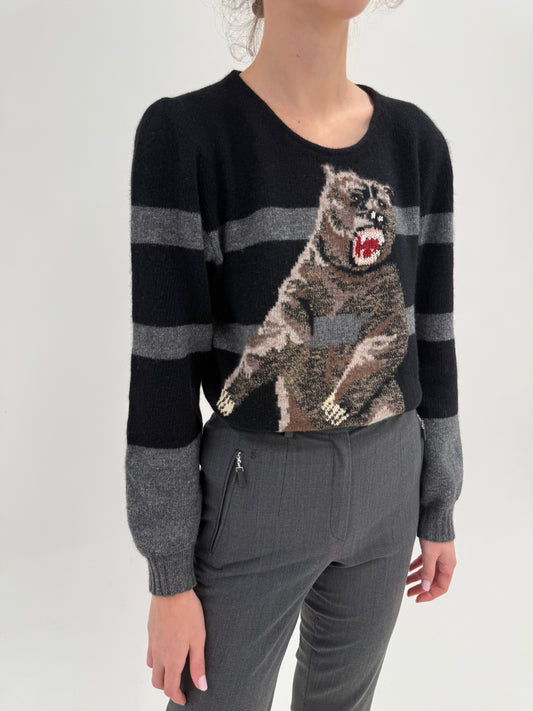 Pulover luxury Krizia din tricot excepțional de lana și Angora