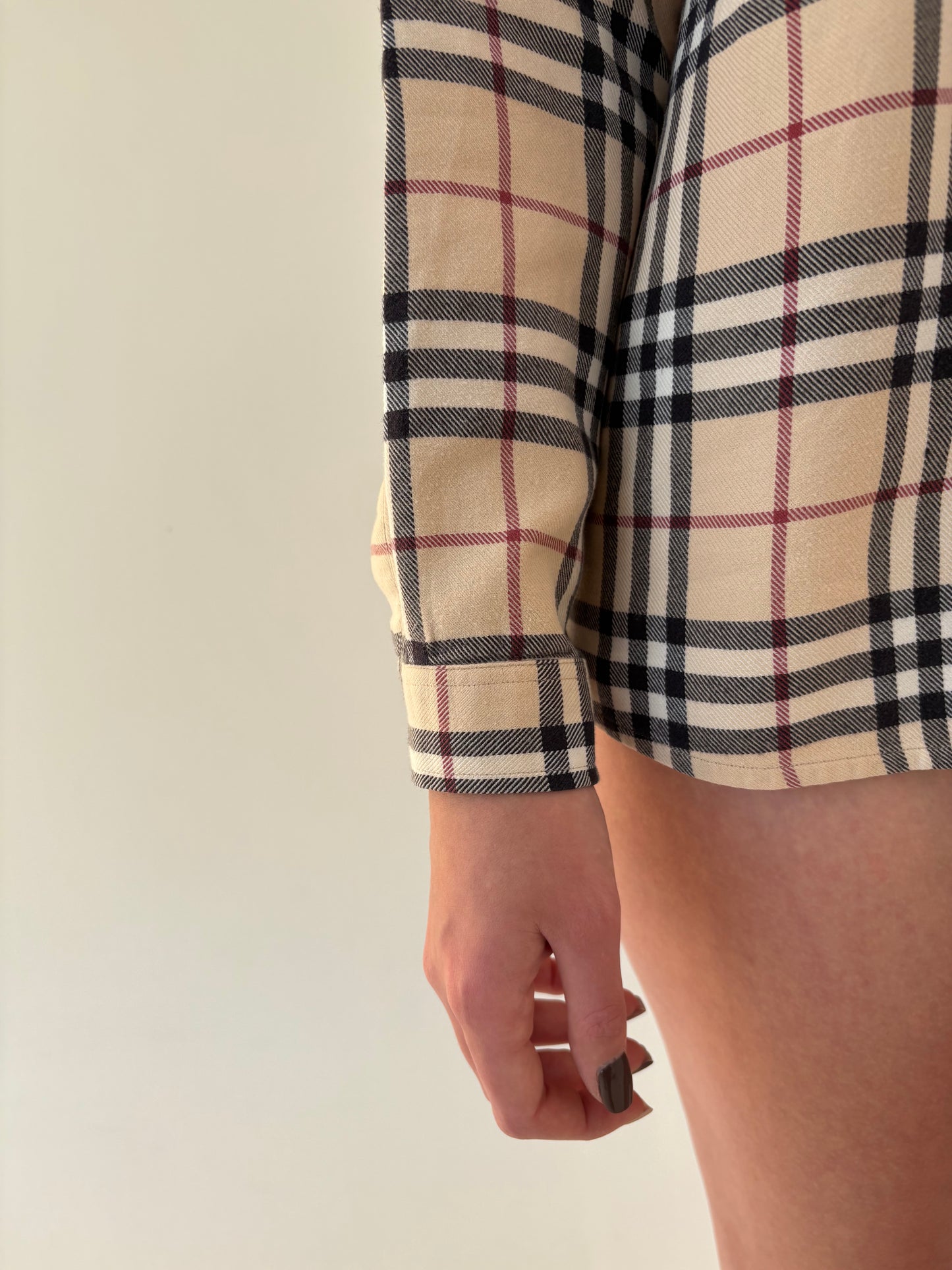 Cămașa Burberry din flanel de bumbac