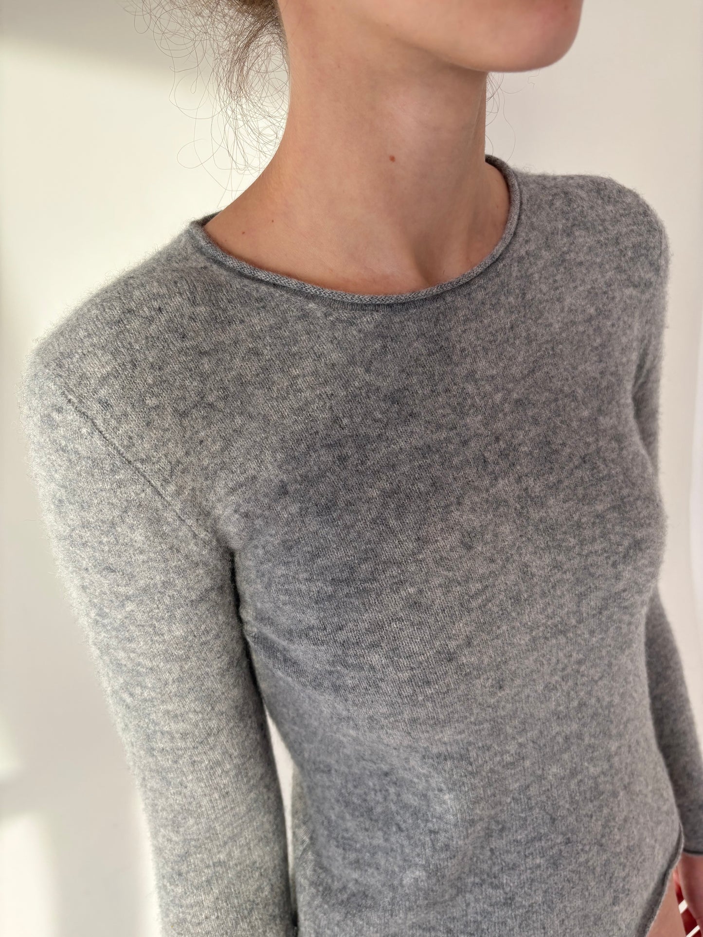 Pulover de cașmir multiply silver gray