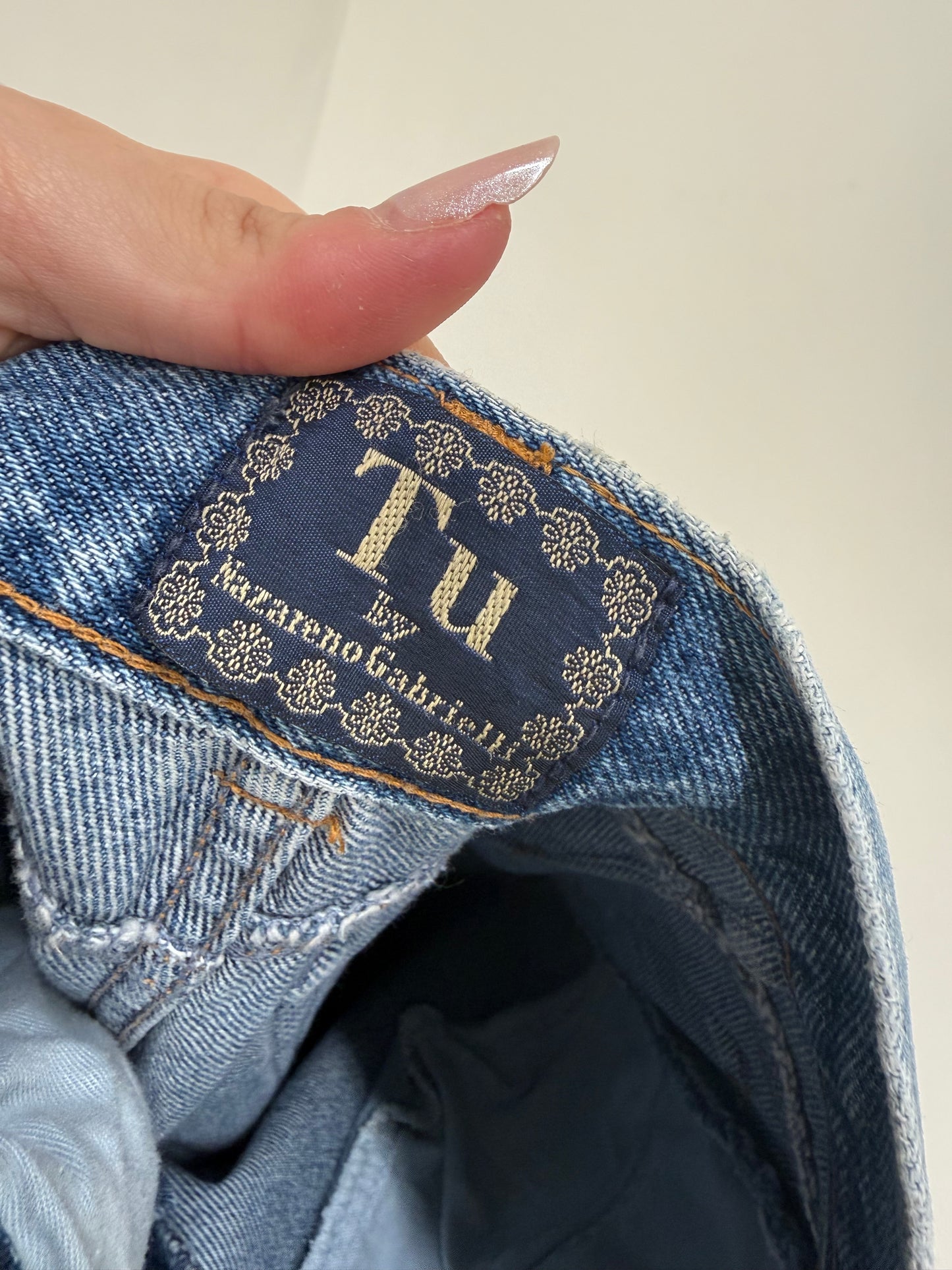 Jeans vintage premium classic wash cu talie ultra înaltă