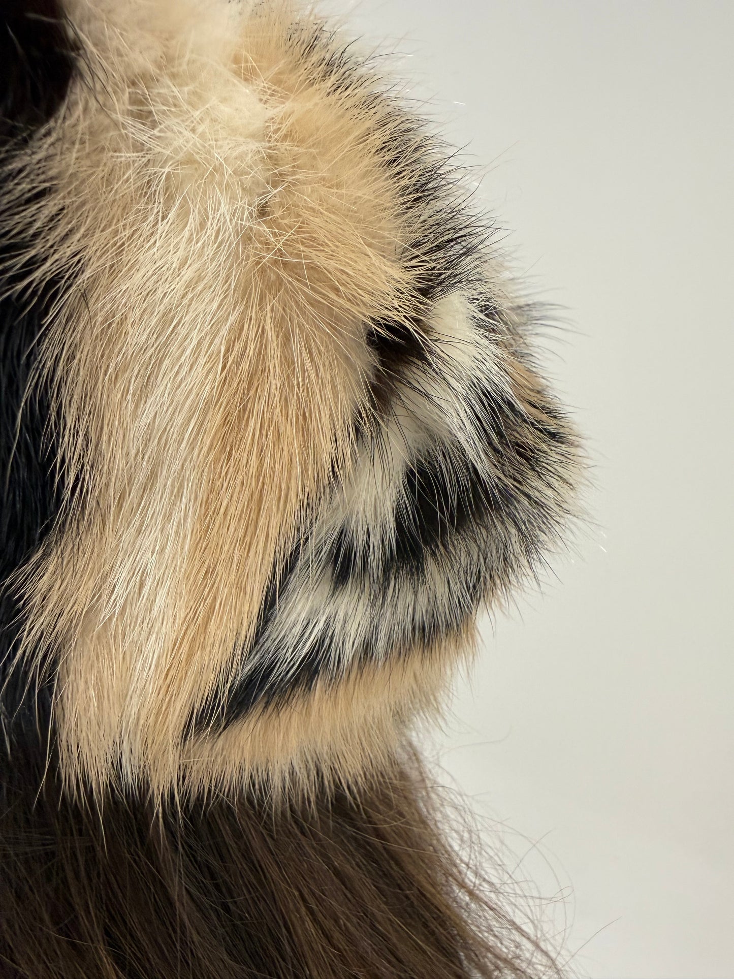 Pillbox hat super în trend din blana naturală de vulpe