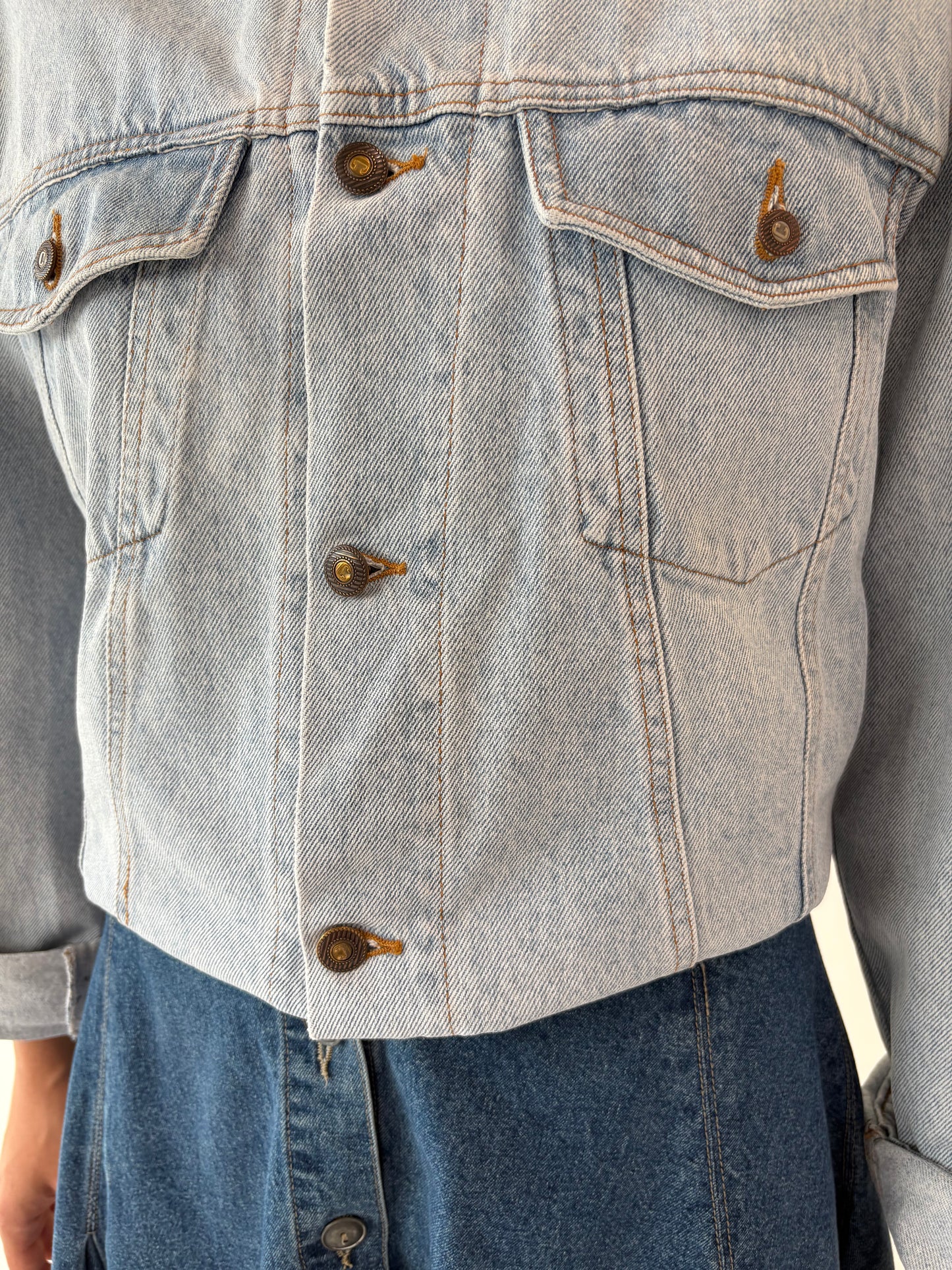 Geacă old vintage anii 80 din jeans tall