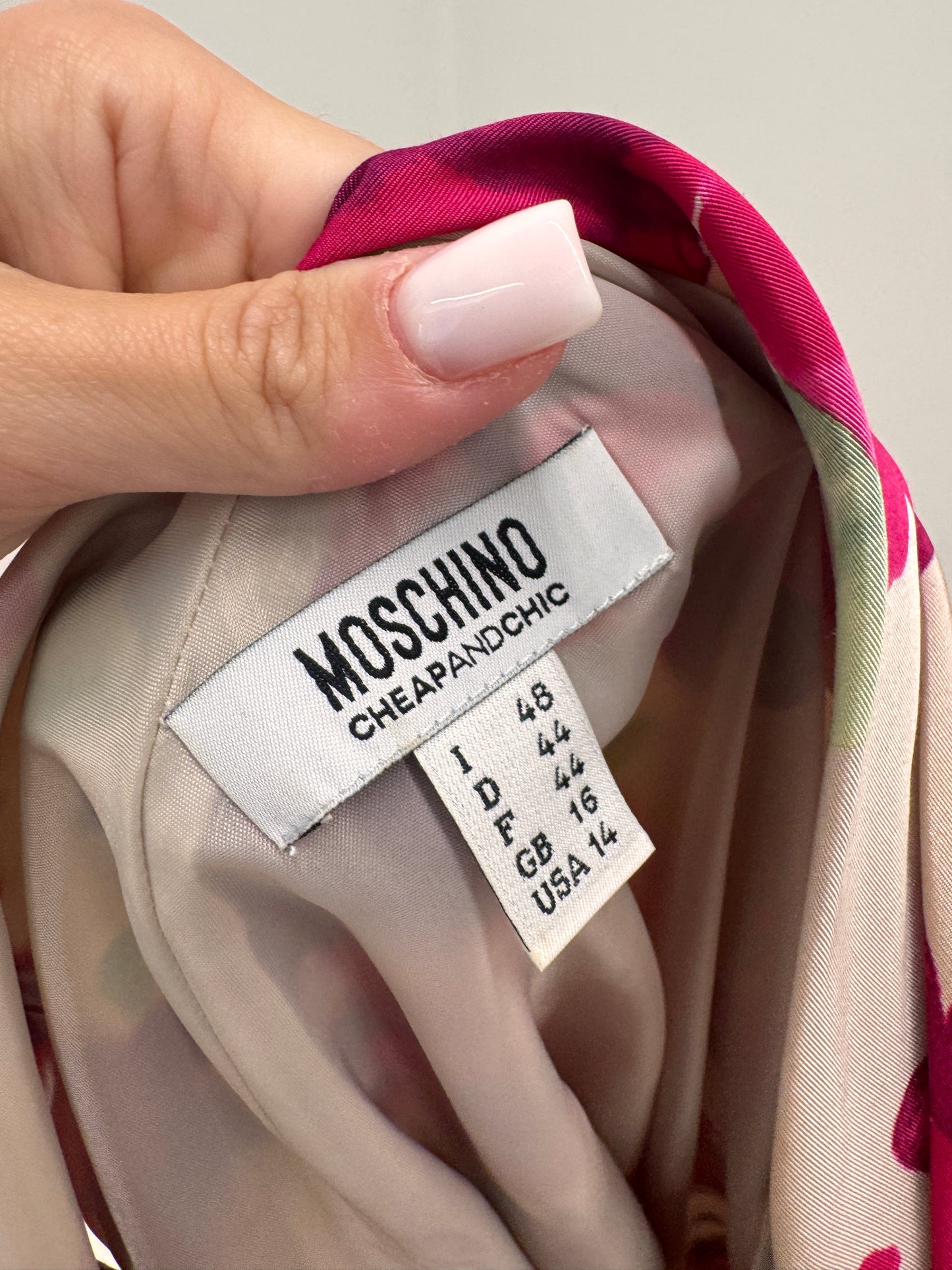 Rochie Moschino de la business la cocktail din faille 50% mătase naturală