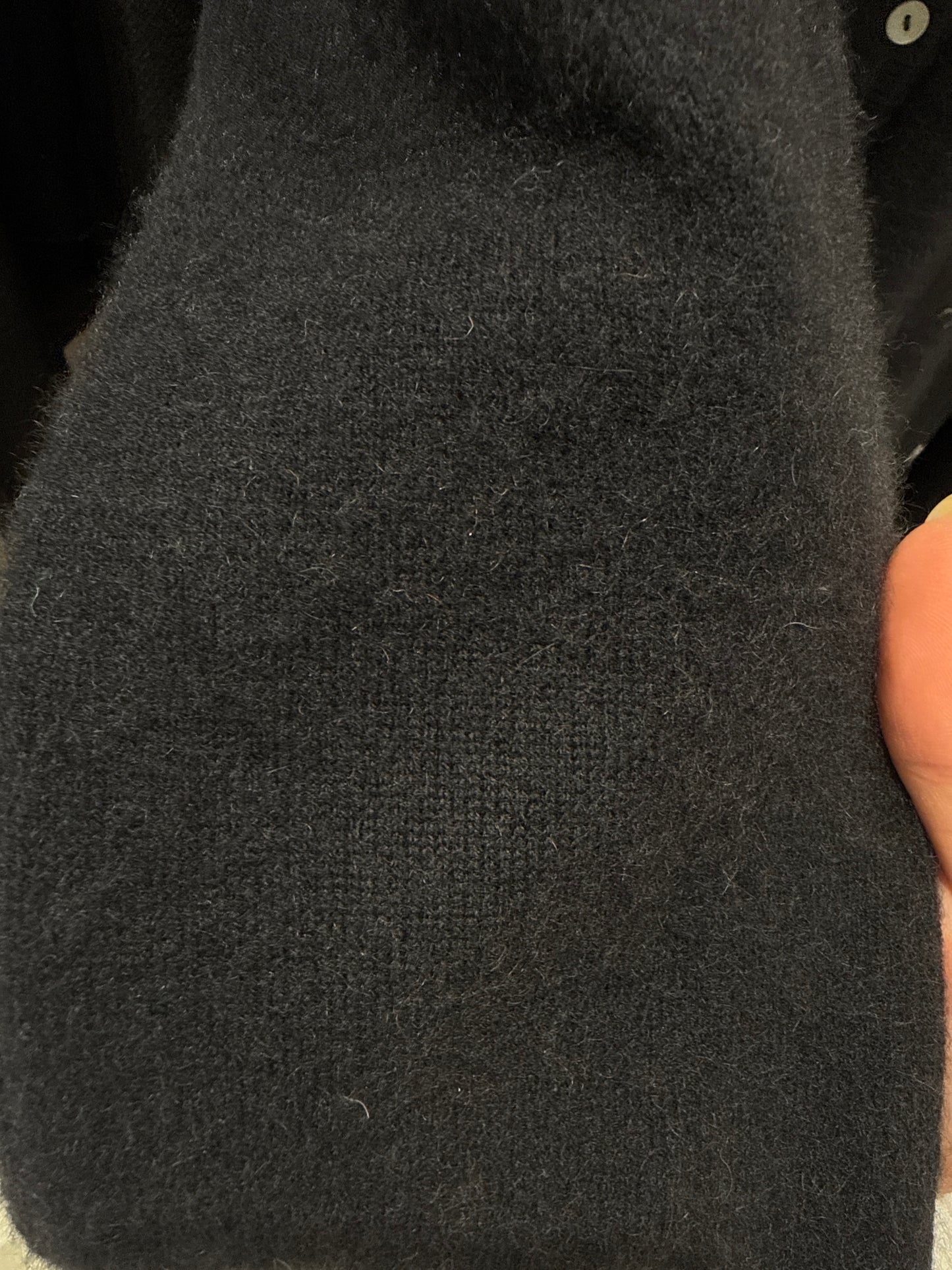 Set negru din cașmir multiply de brand luxury top + cardigan