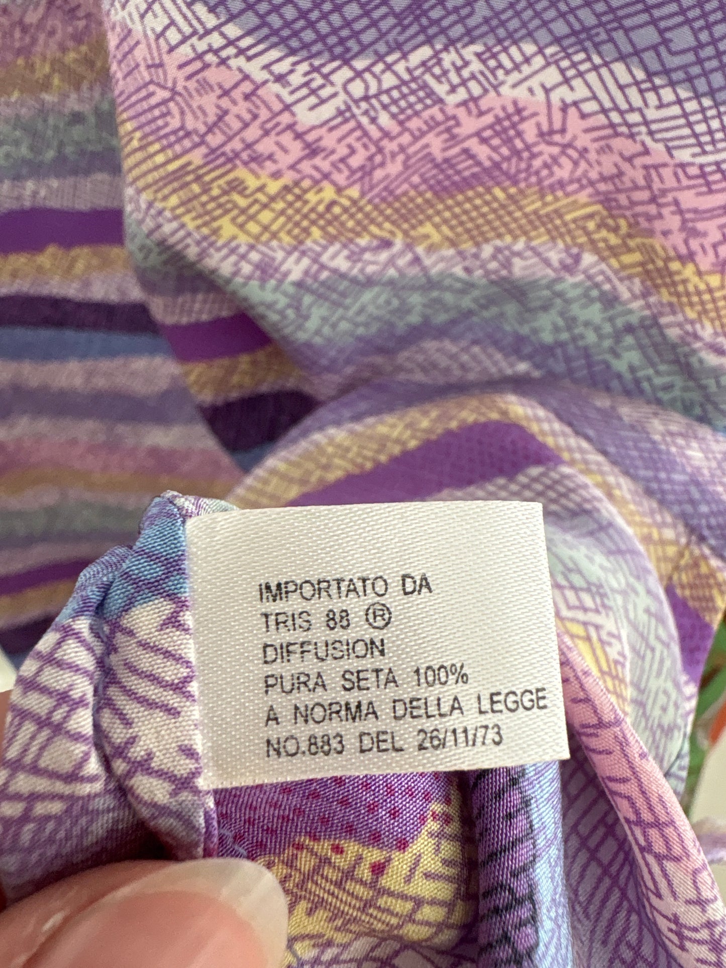 Top din mătase naturală în croi lejer și nuanțe de lavandă