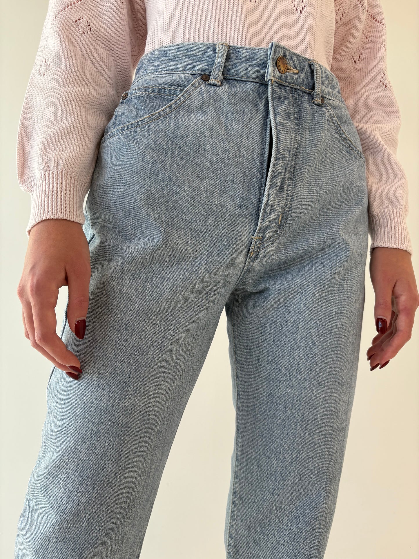 Jeans vinatge premium tall cu talie ultra înaltă plin cu ținuta