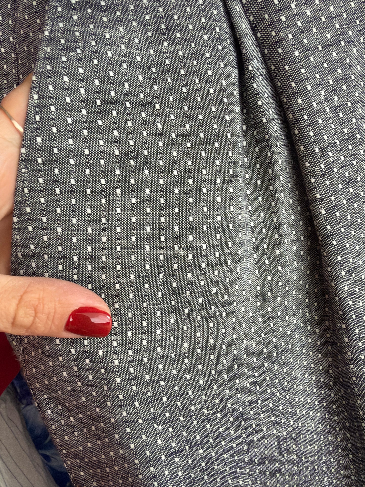 Pantaloni vintage Gianni Versace tall din pânză excepțională melanj