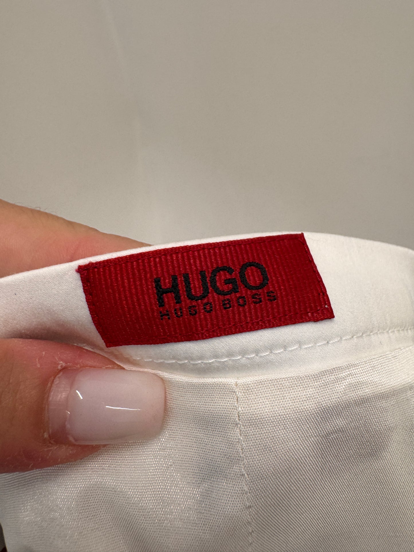 Fustă creion Hugo Boss cu print superb din bumbac și cupro modelator