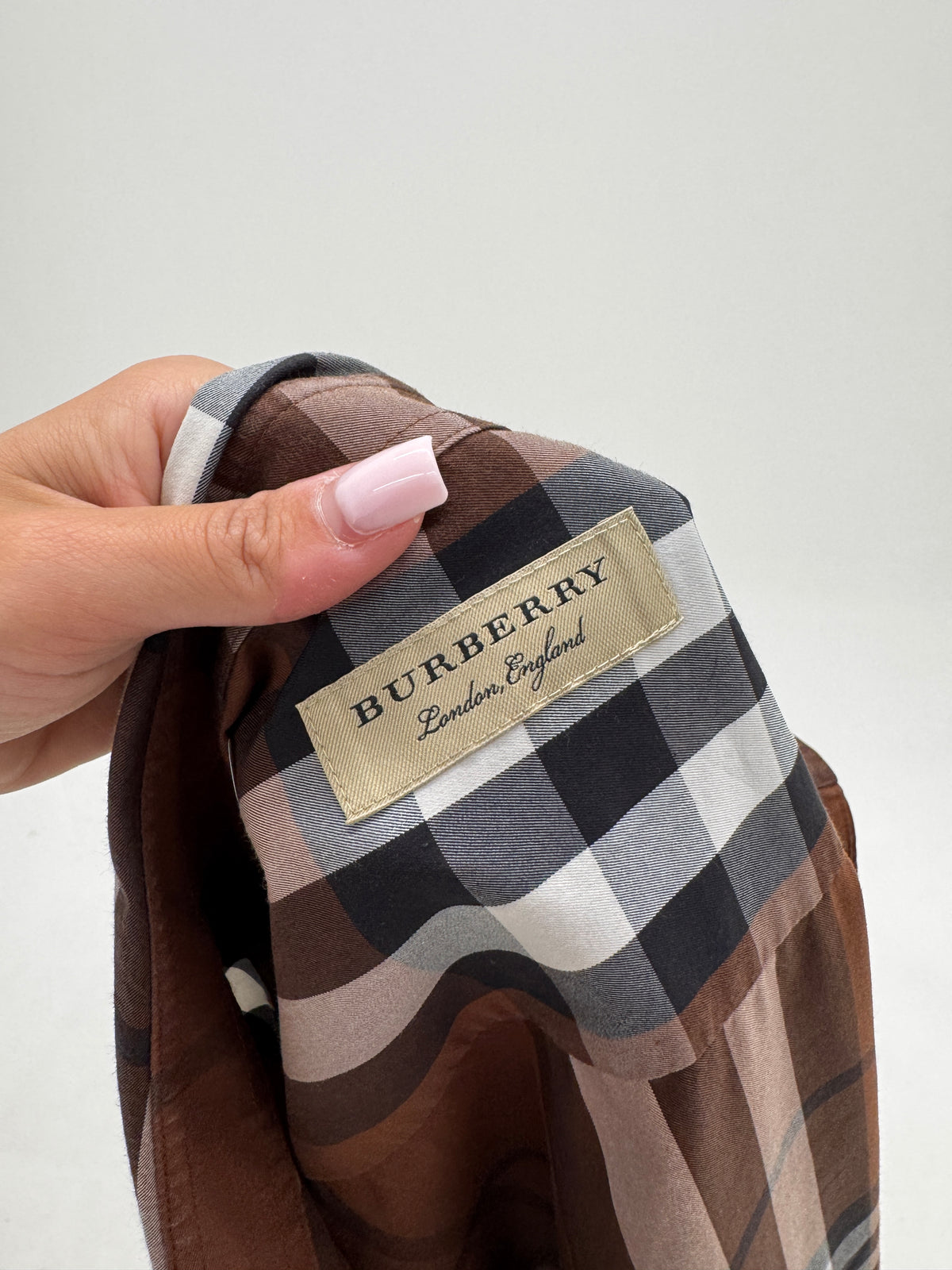 Cămașa Burberry din poplin gros cu print specific brandului