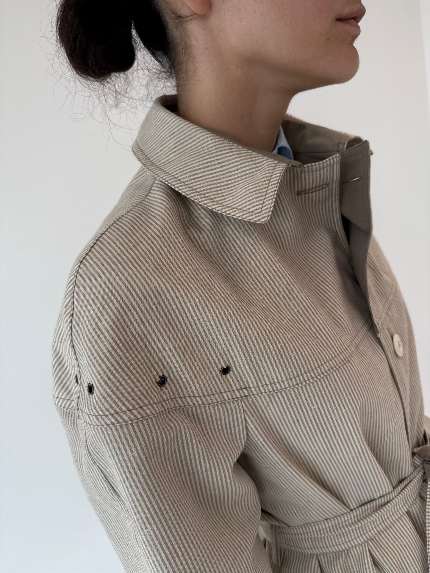 Trench old vintage anii 80 impermeabil cu 2 fete