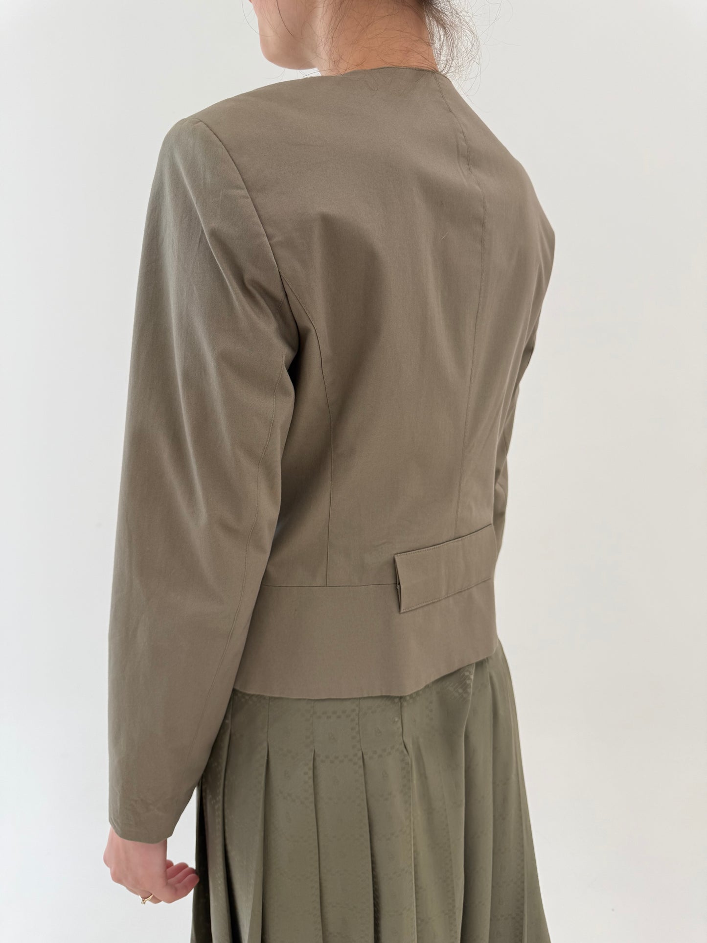Sacou vintage cu influențe soft army din moleskin de bumbac ultra confort