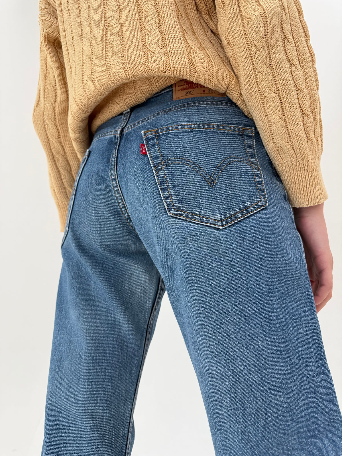 Jeans Levi’s 505 regular for straight leg classic wash