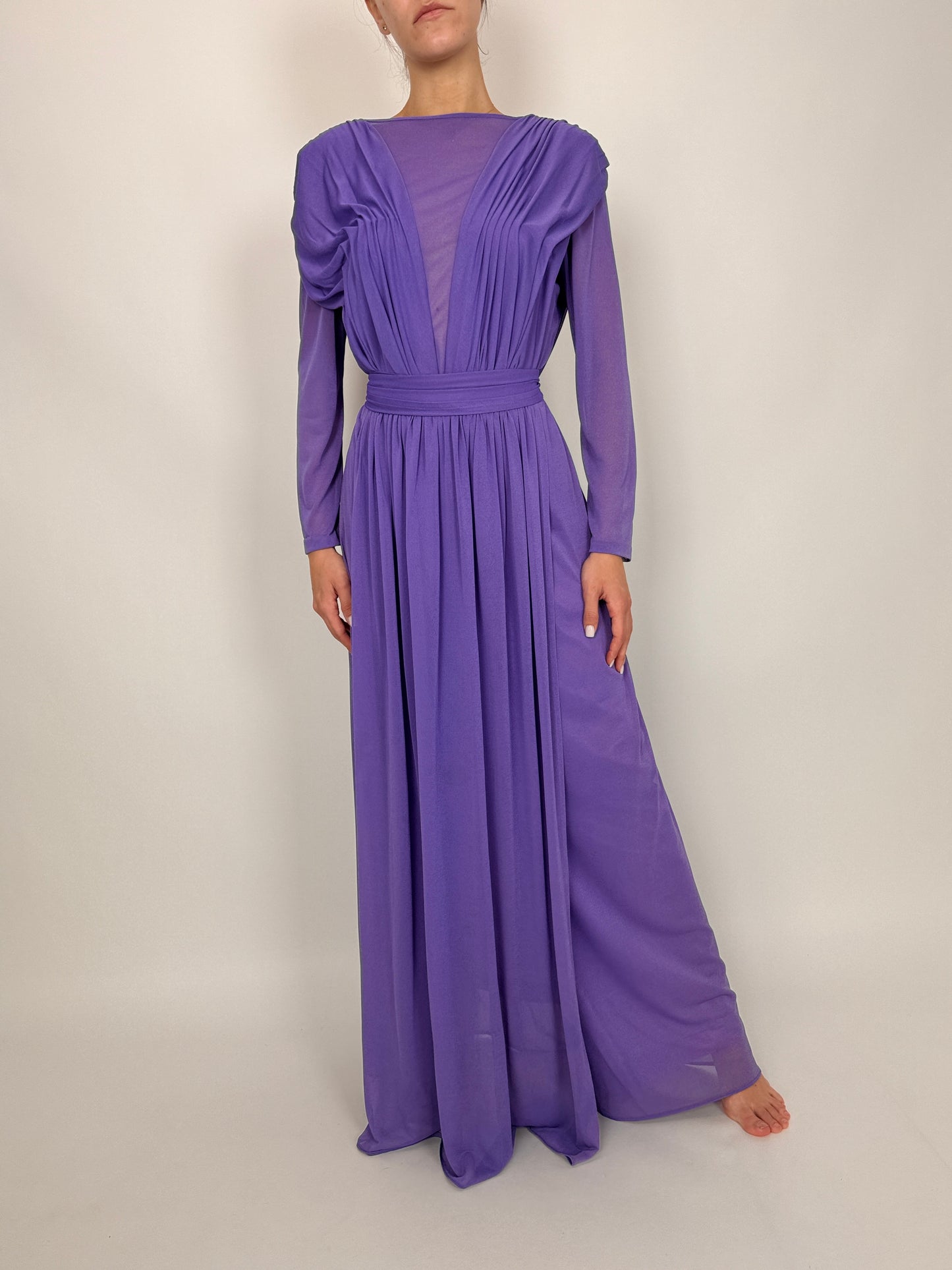 Rochie vintage maxi lavandă