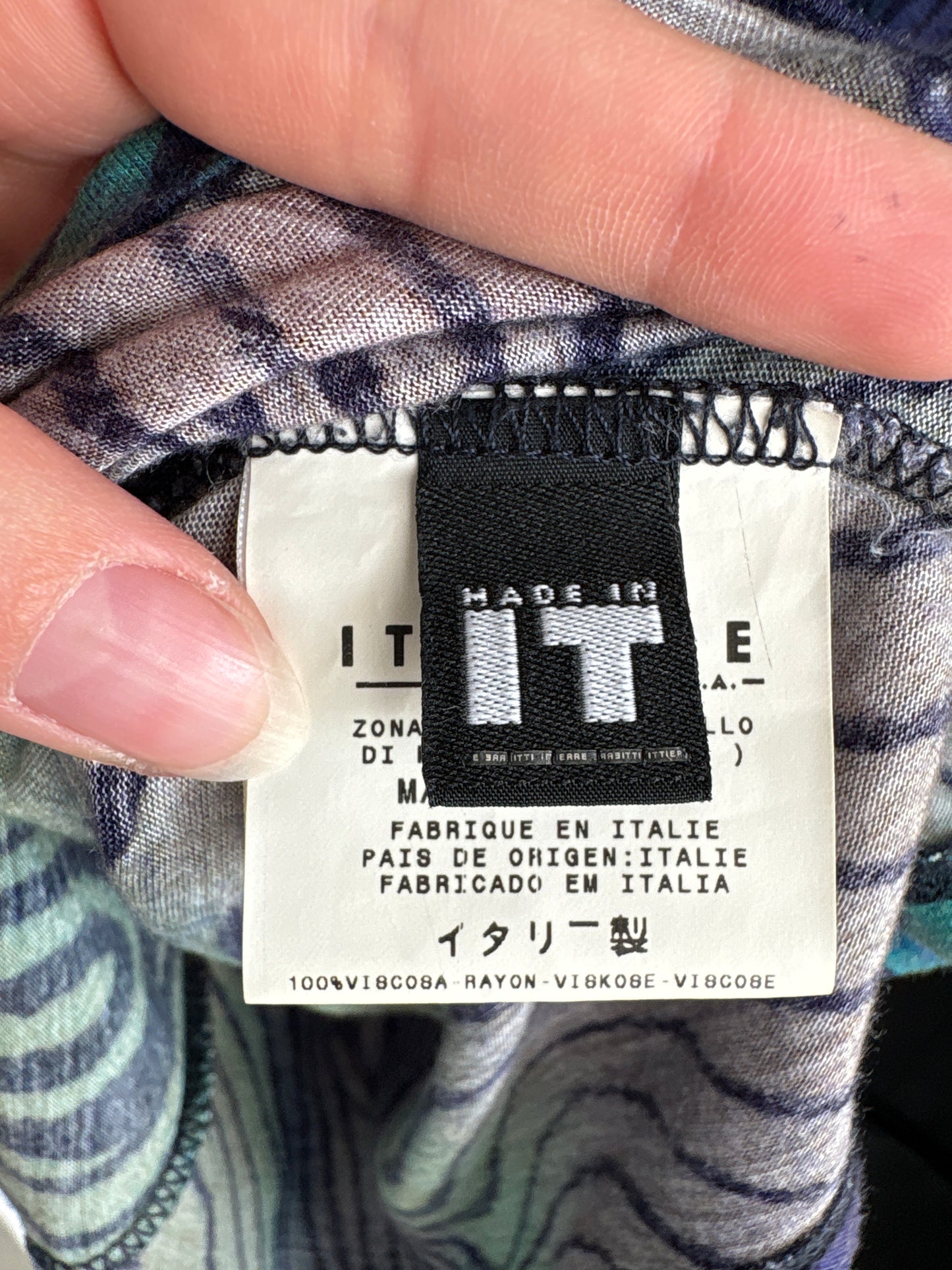 Top vintage Versace Y2K cu print superb din bumbac modelator