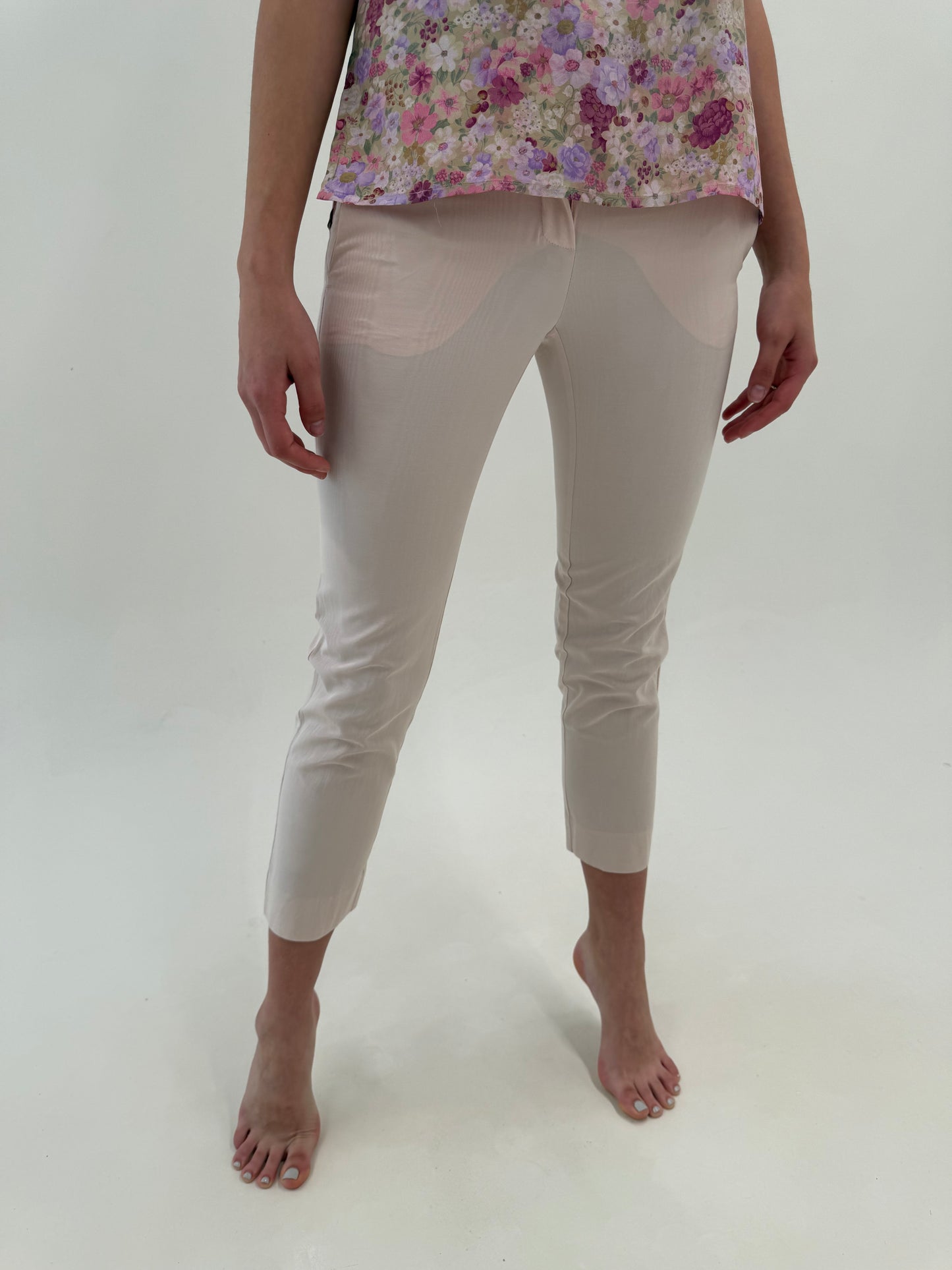 Costum Max&Co by Max Mara petite roz pudrat de vară în croi atemporal