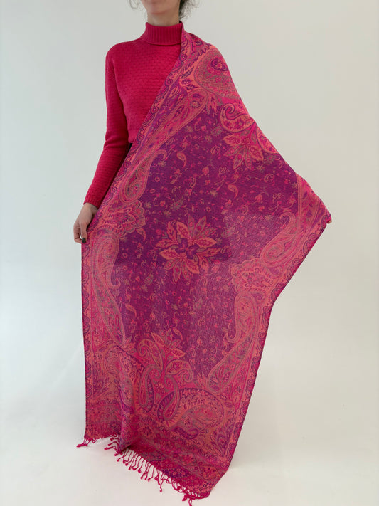 Shawl 100% cașmir XXL în culori superbe