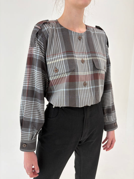 Geacă luxury Laurel by Escada din pânză excepțională în croi retro modern