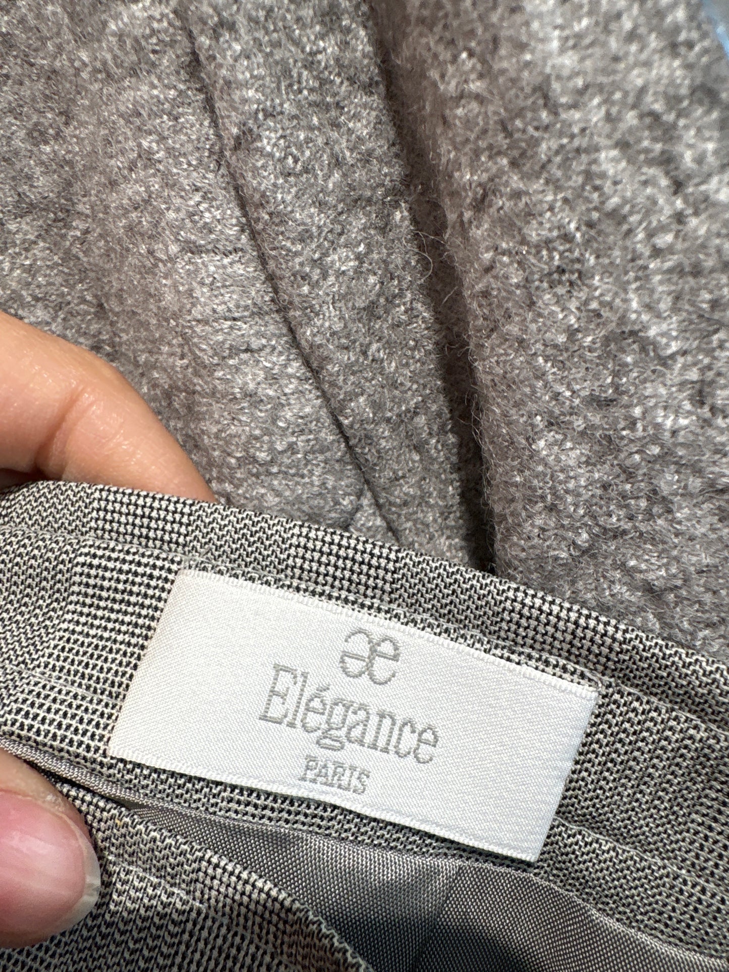 Fustă de brand luxury Elegance din stofita în carouri super fine