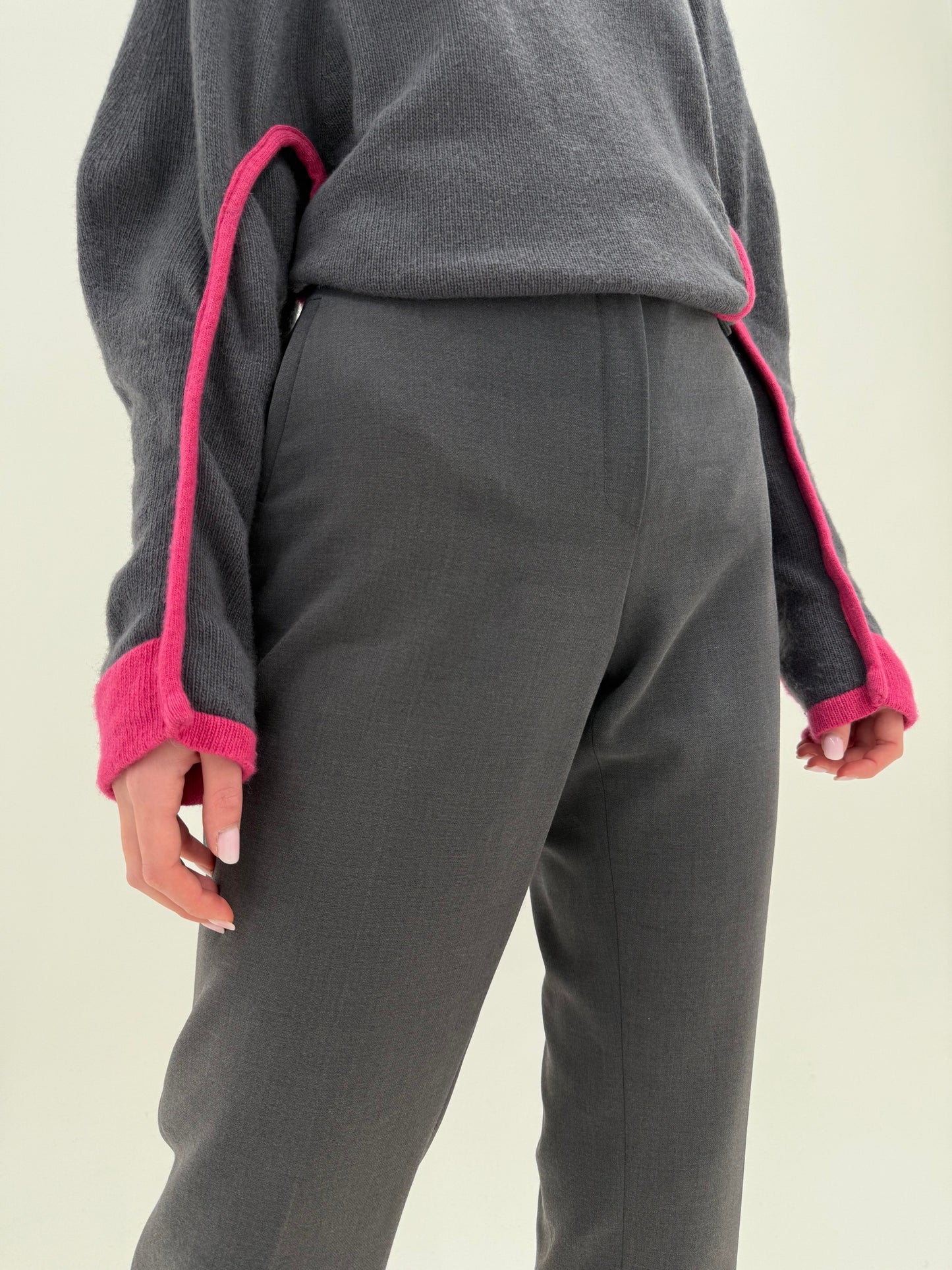 Pantaloni clasici business din stofă confort